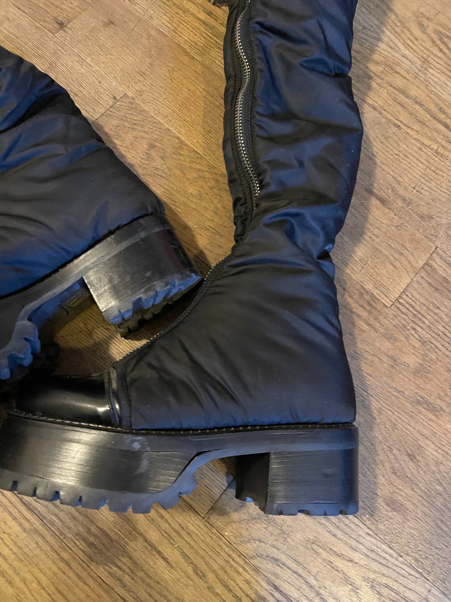 Hood by air thigh high centaur boots