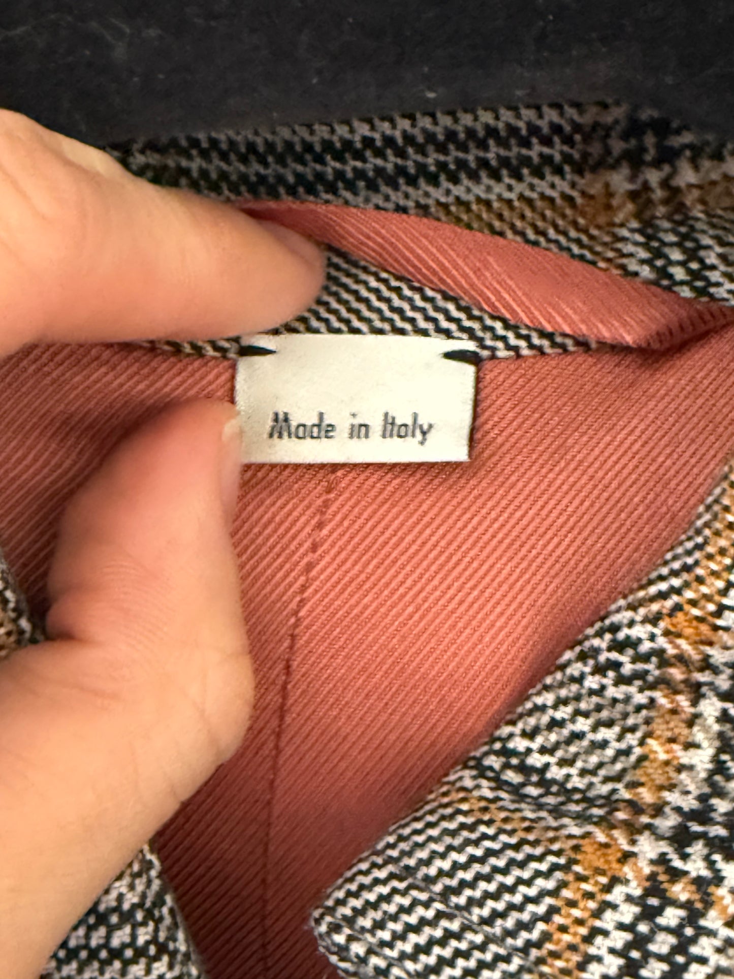Gucci 2018 Plaid shoulder padded coat