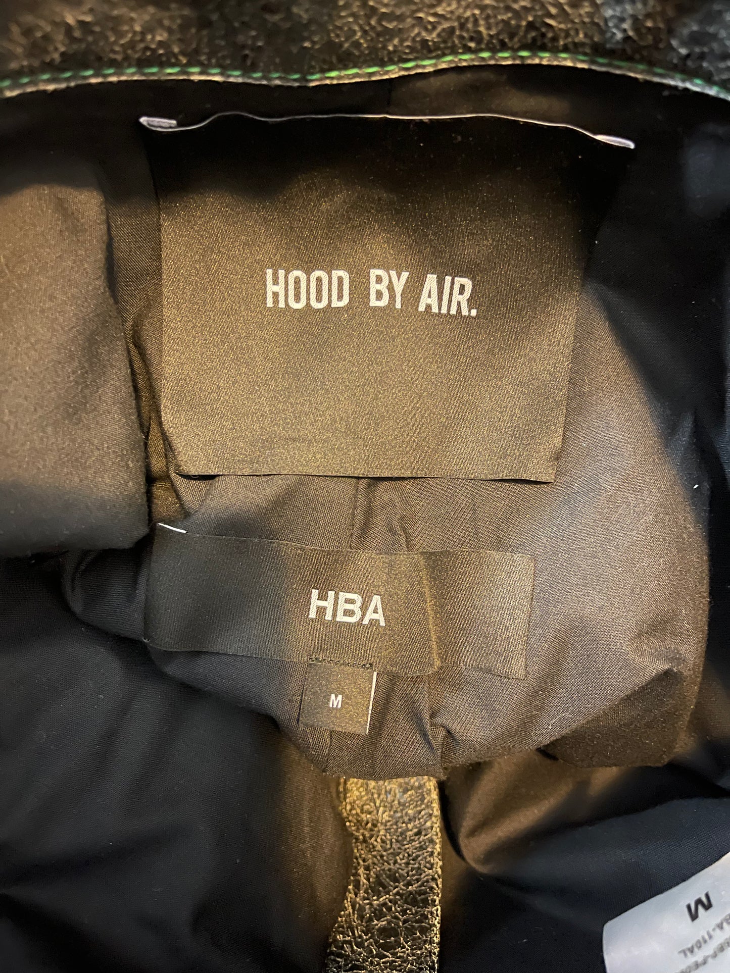 Hood by air H13A leather moto pants