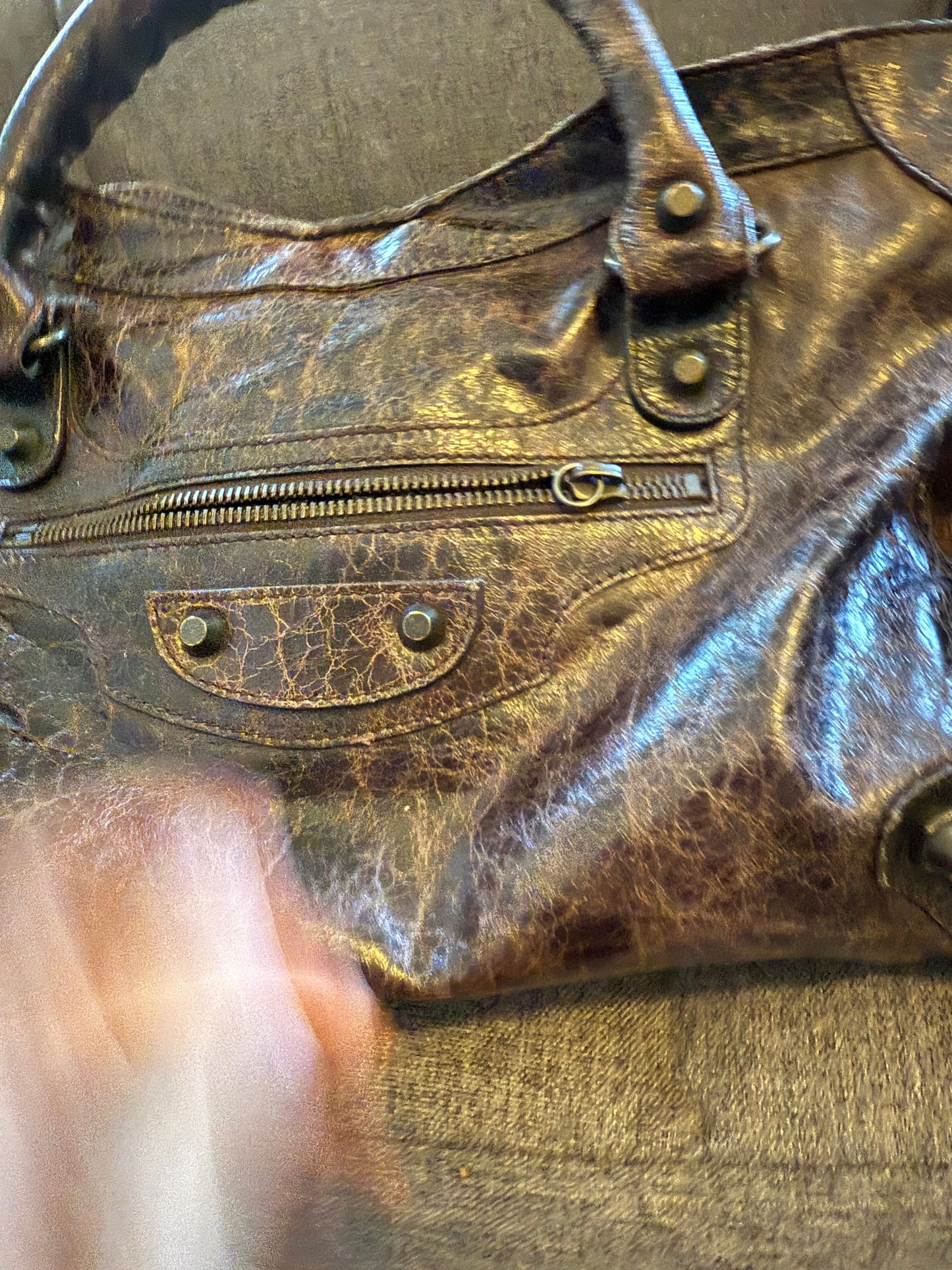 Balenciaga citi motorcycle bag