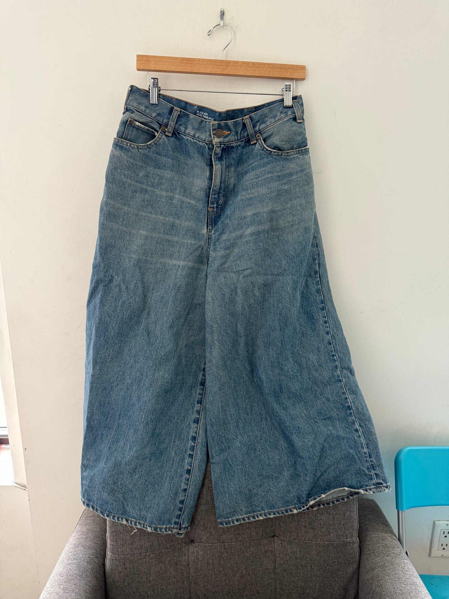 Celine denim wide trousers