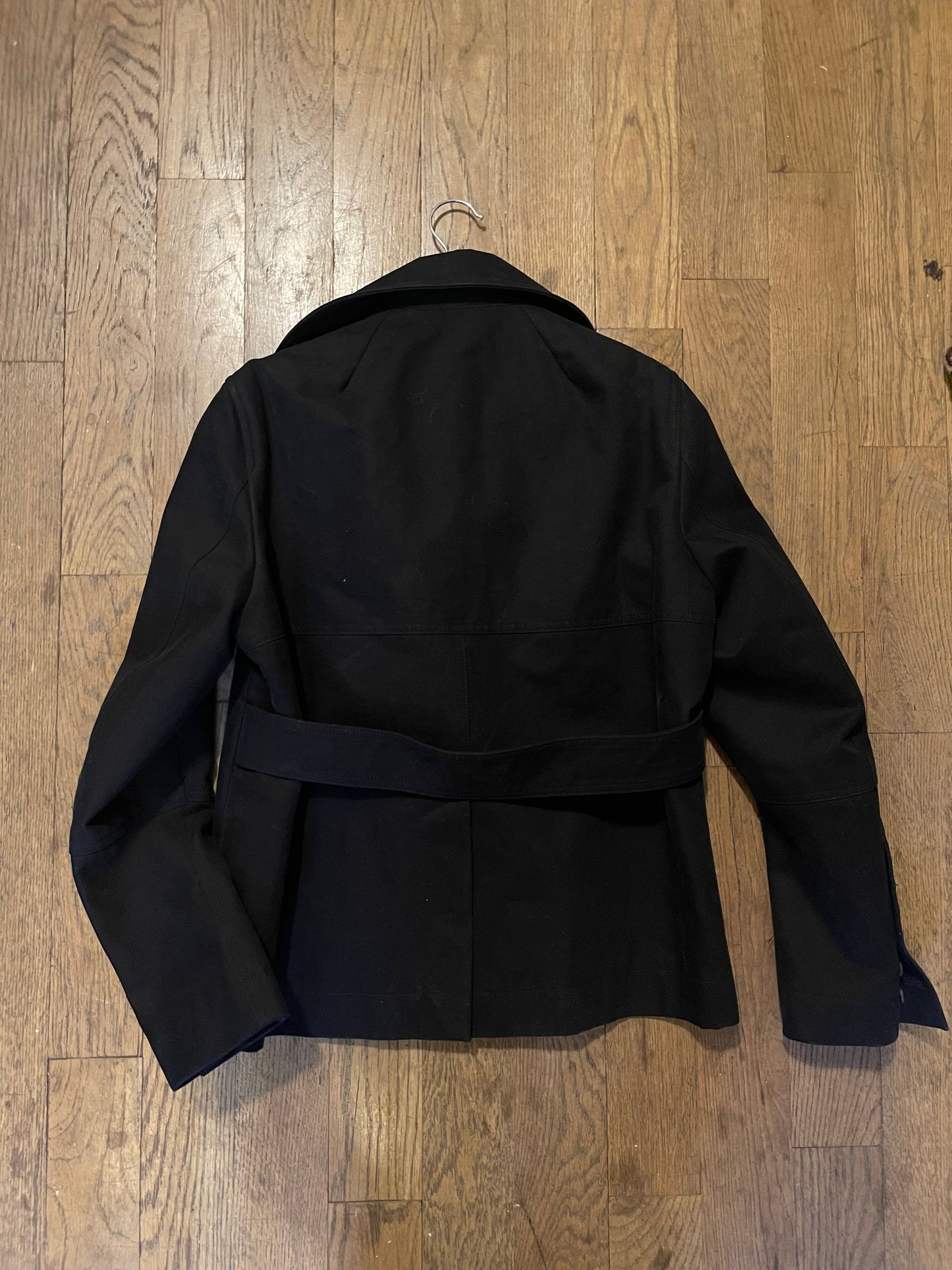 Rick Owens AW16 mastodon moleskin cropped trench coat