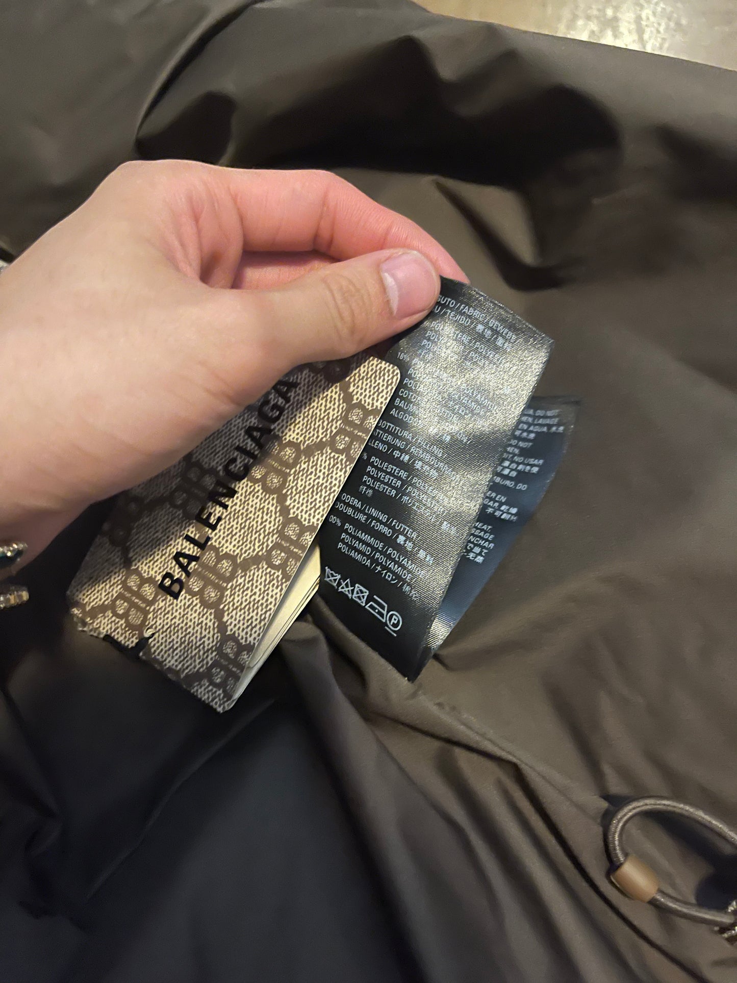 Balenciaga x Gucci c shape hacker puffer vest