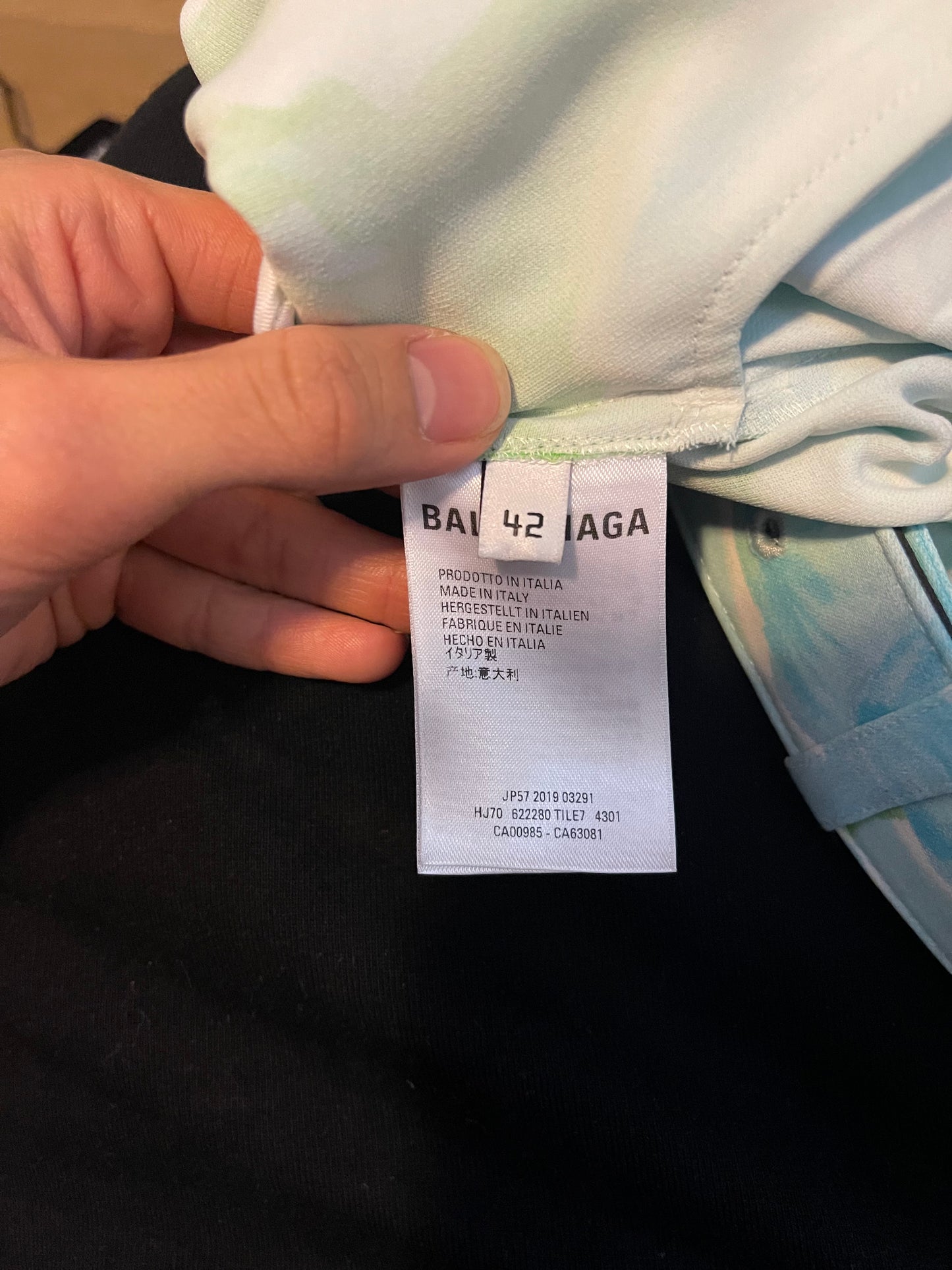 Balenciaga SS19 dynasty pleated skirt