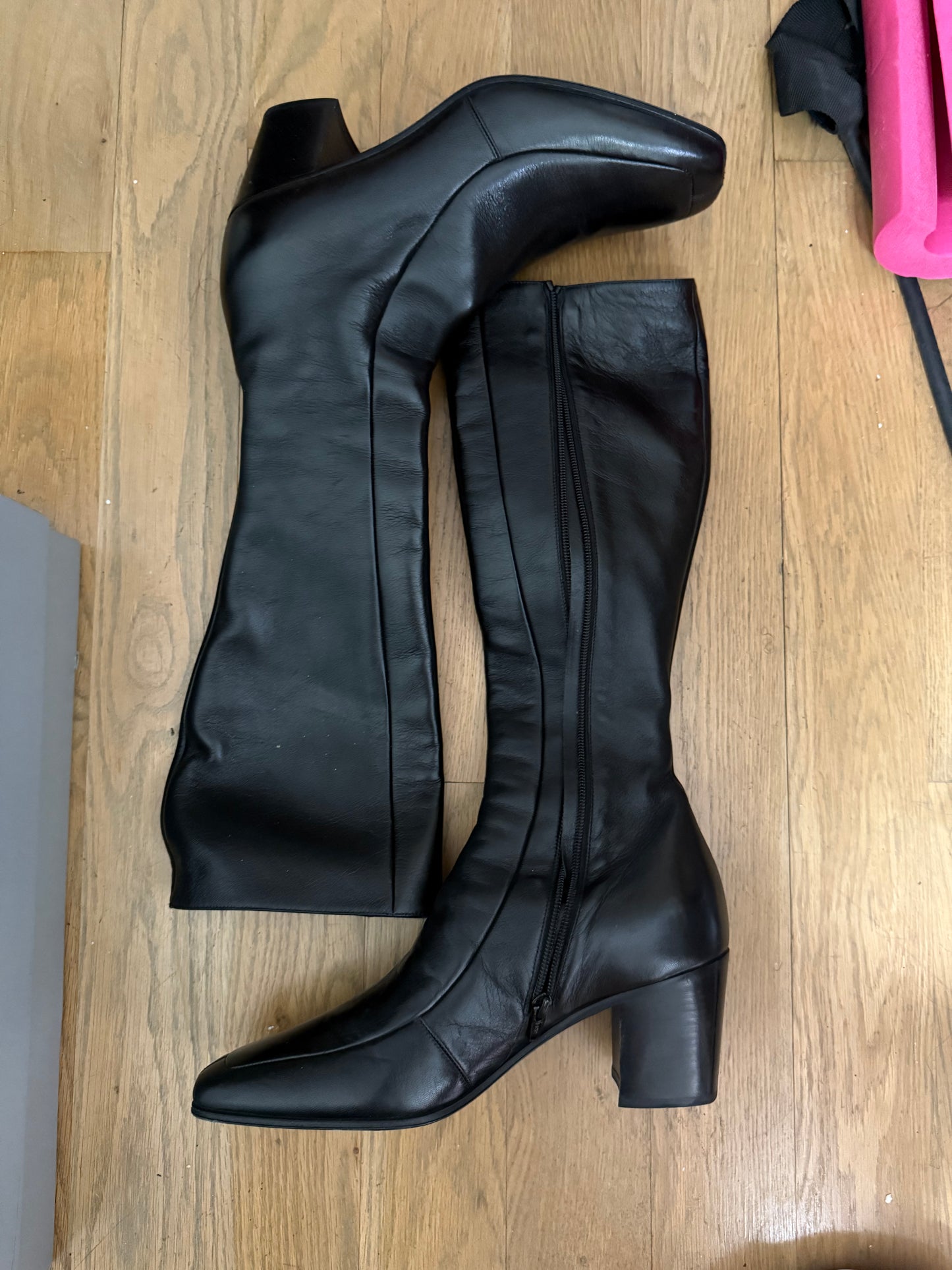 Saint Laurent knee high heel boots