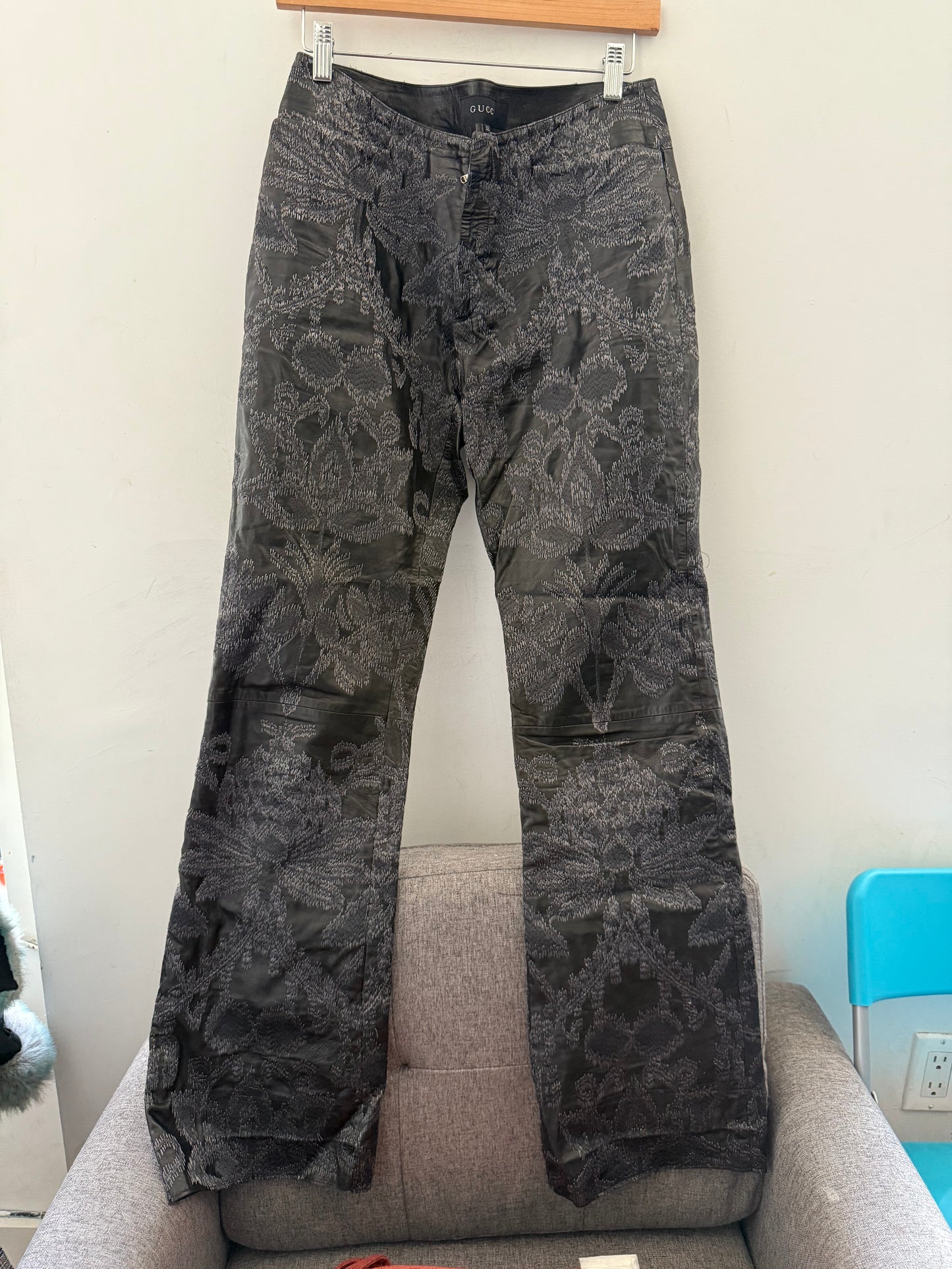 Gucci ss00 embroidered pants