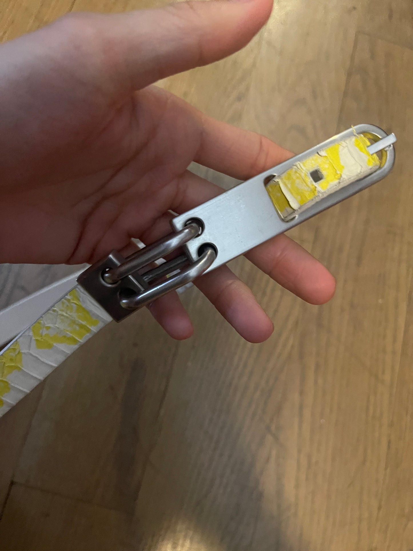 Rick Owens AW20 performa acid snake skin belt