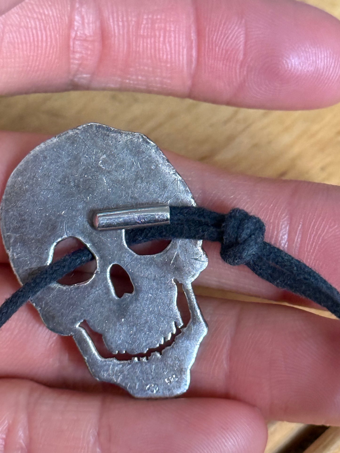 Dior Homme SS04 sterling silver skull bracelet