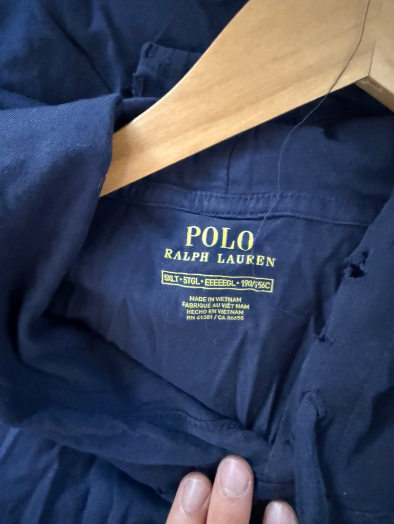 DIY distressed polo 5XL hoodie