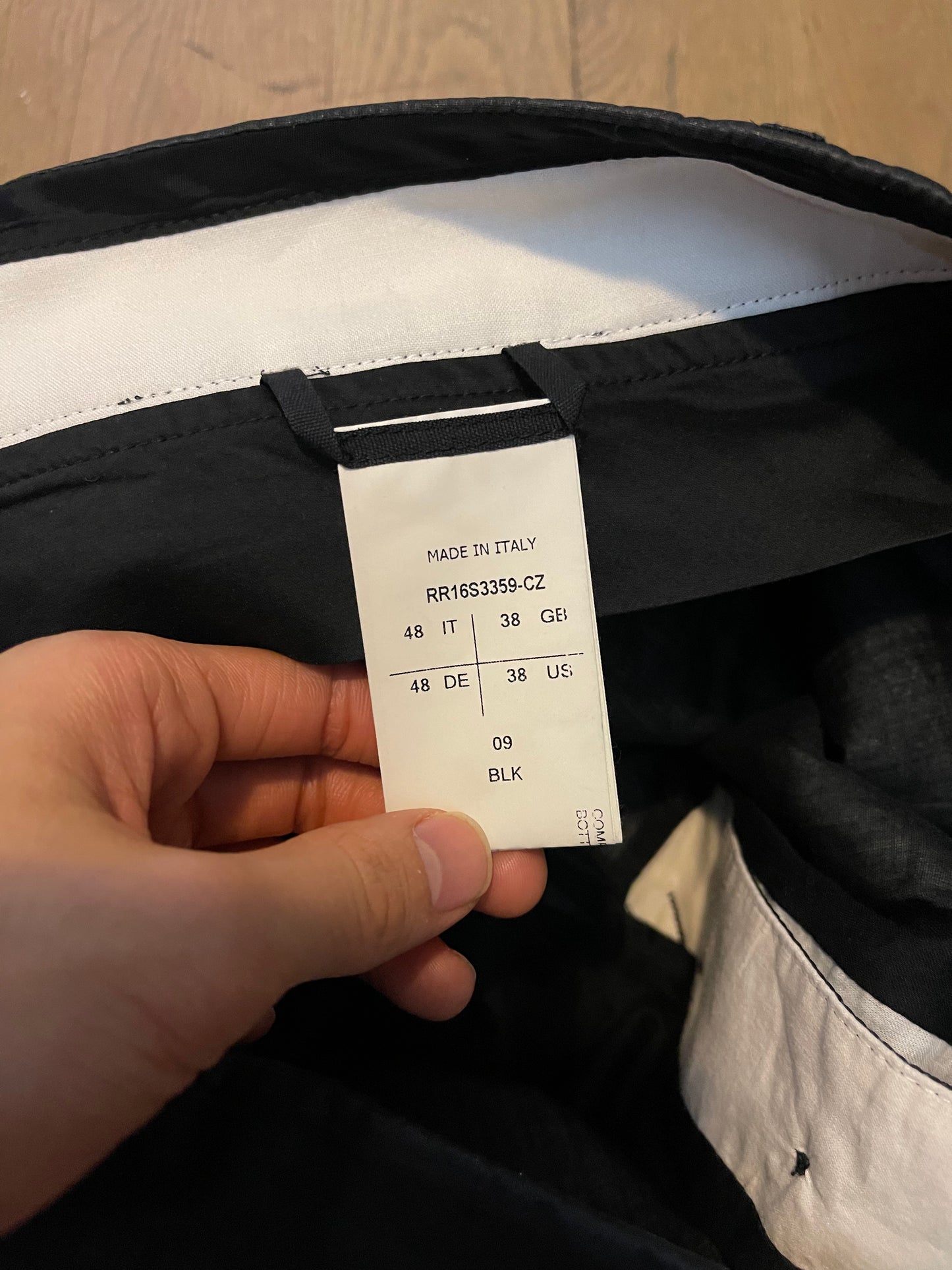 Rick Owens 2016 astraires cropped trousers