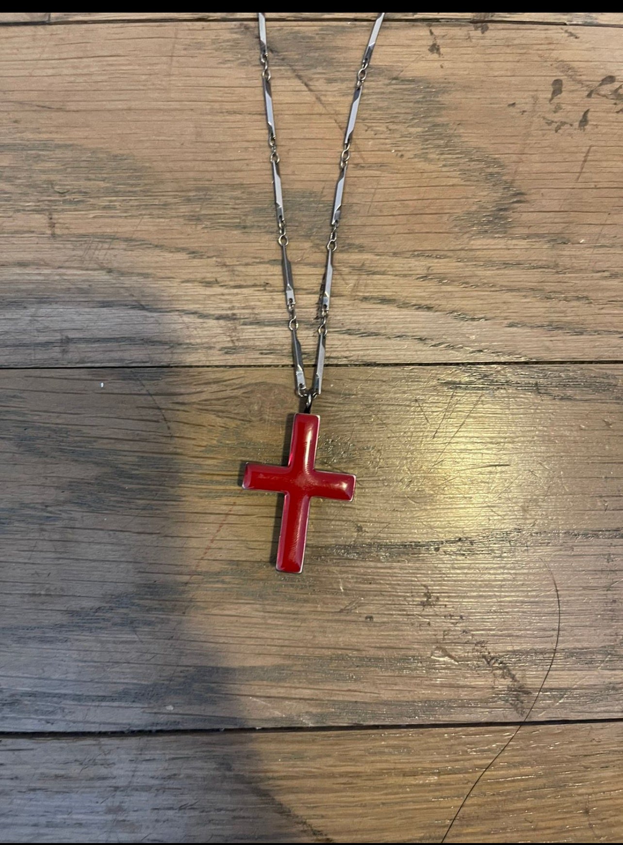 Undercover aw97 leaf cross necklace
