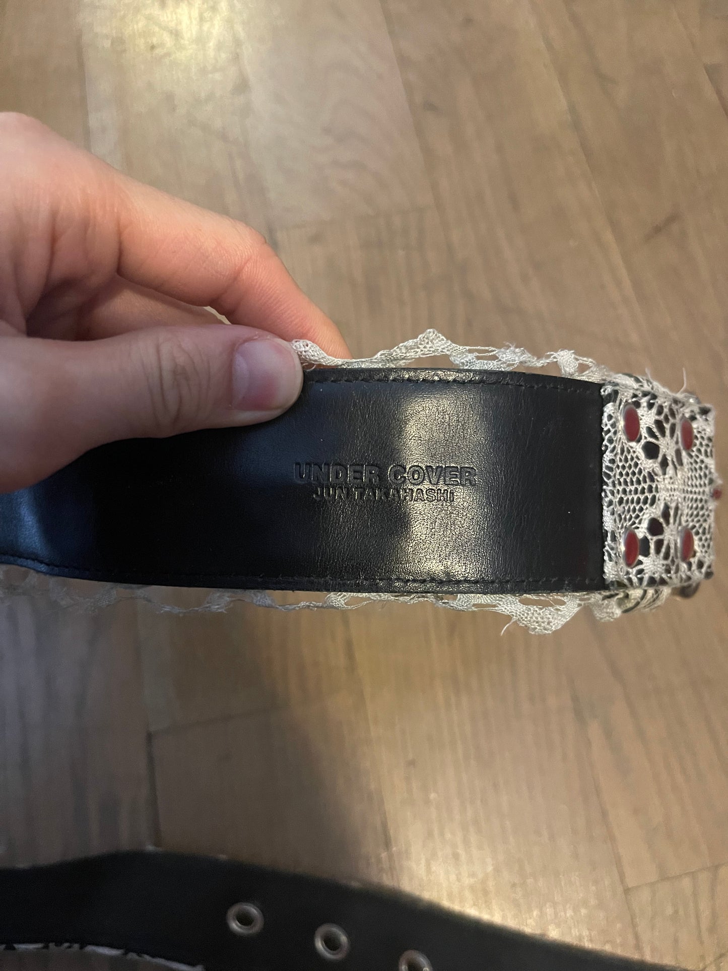Undercover AW01 DAVF laced belt