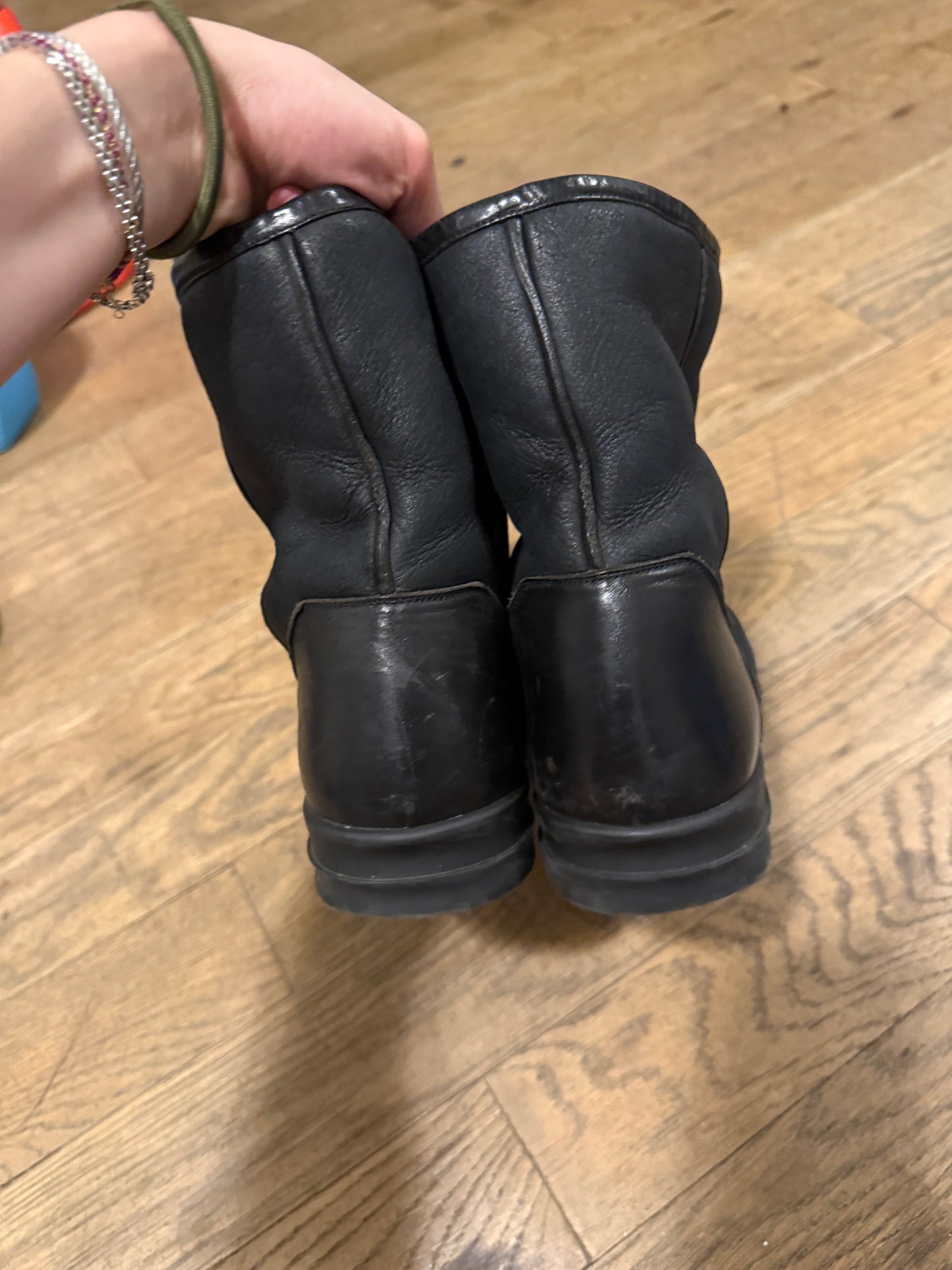 Rick Owens AW14 moody shearling boots