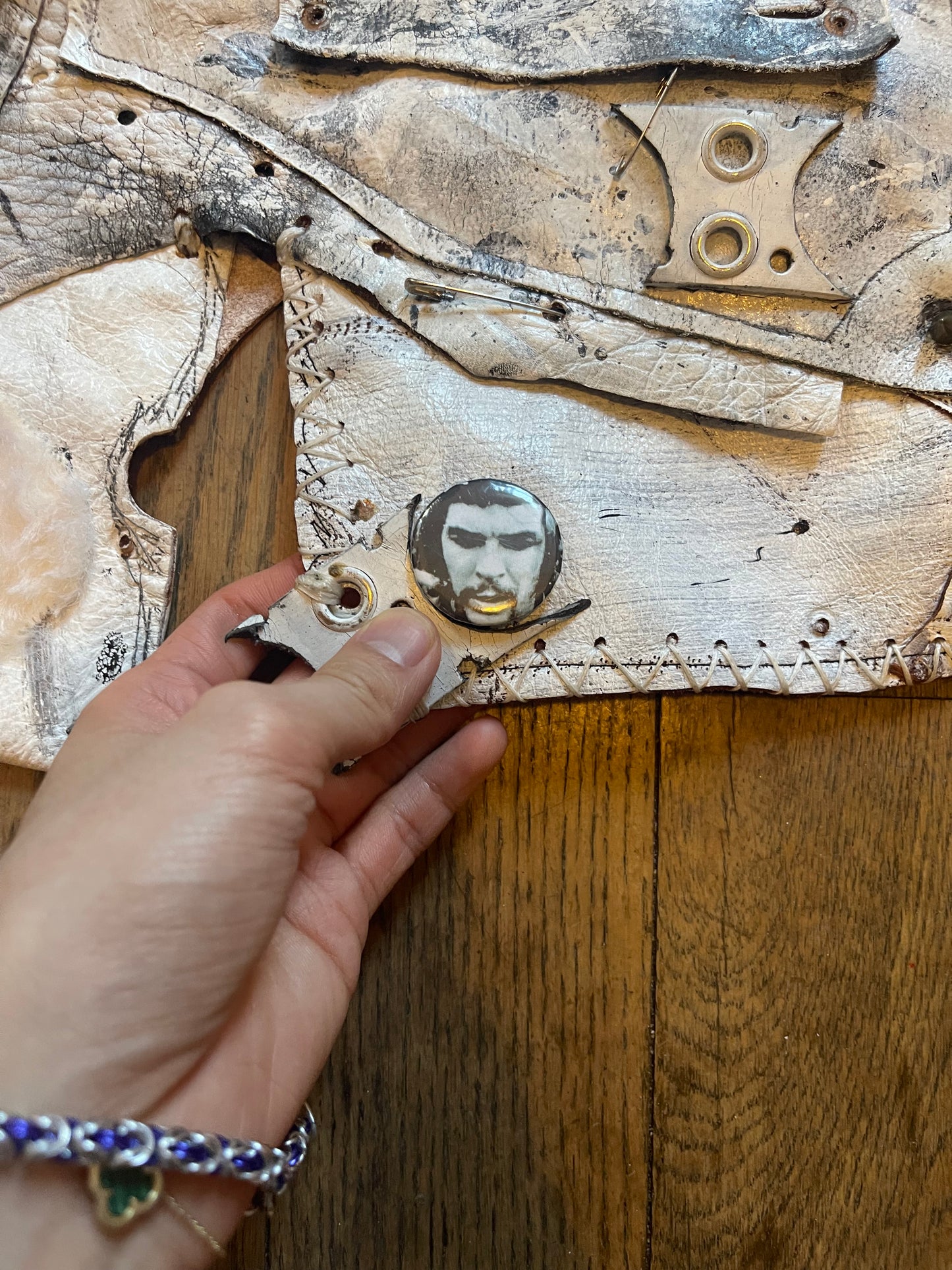 Kmrii white pouch waist bag