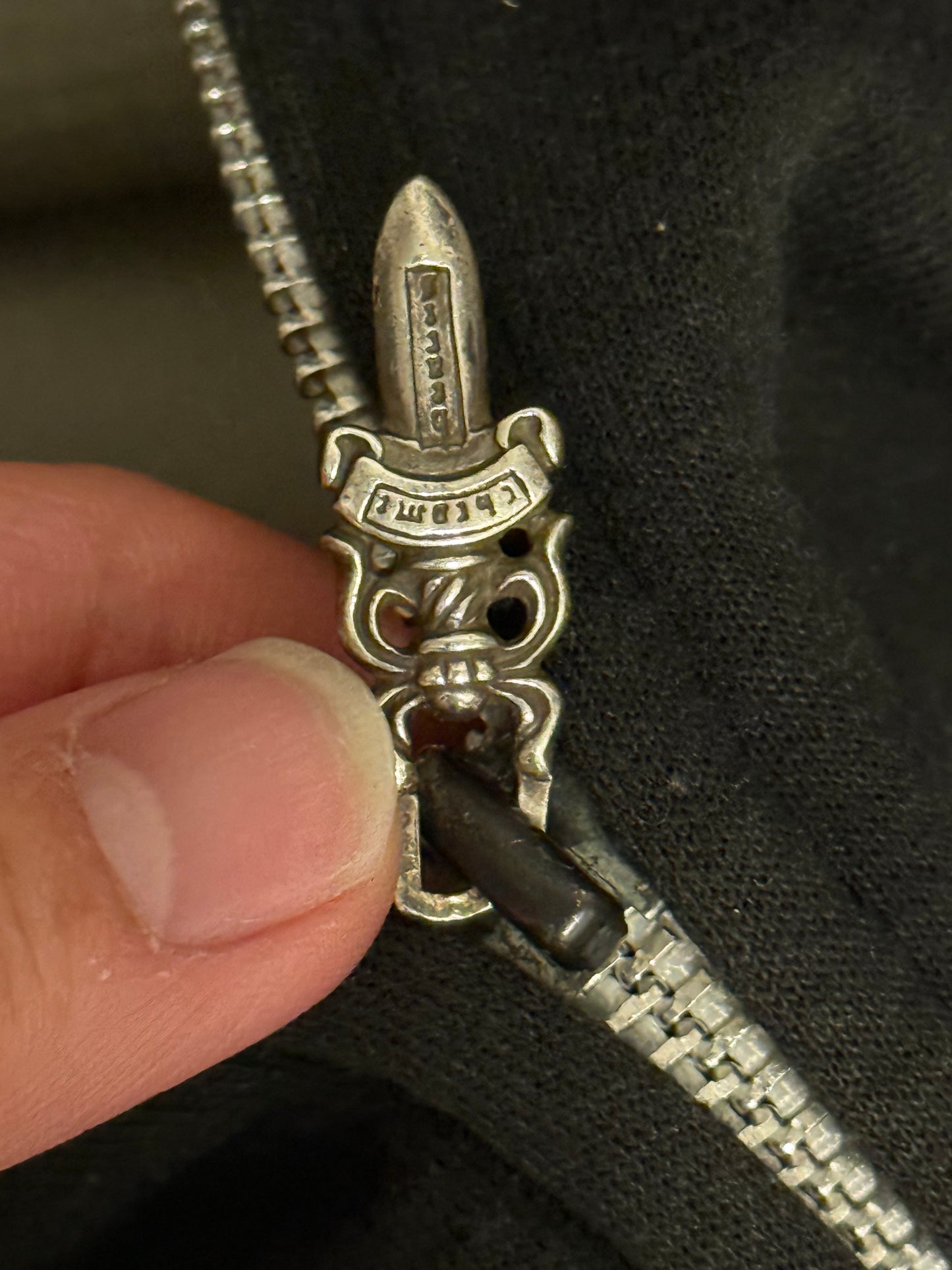 Chrome hearts thermal vintage scroll hoodie