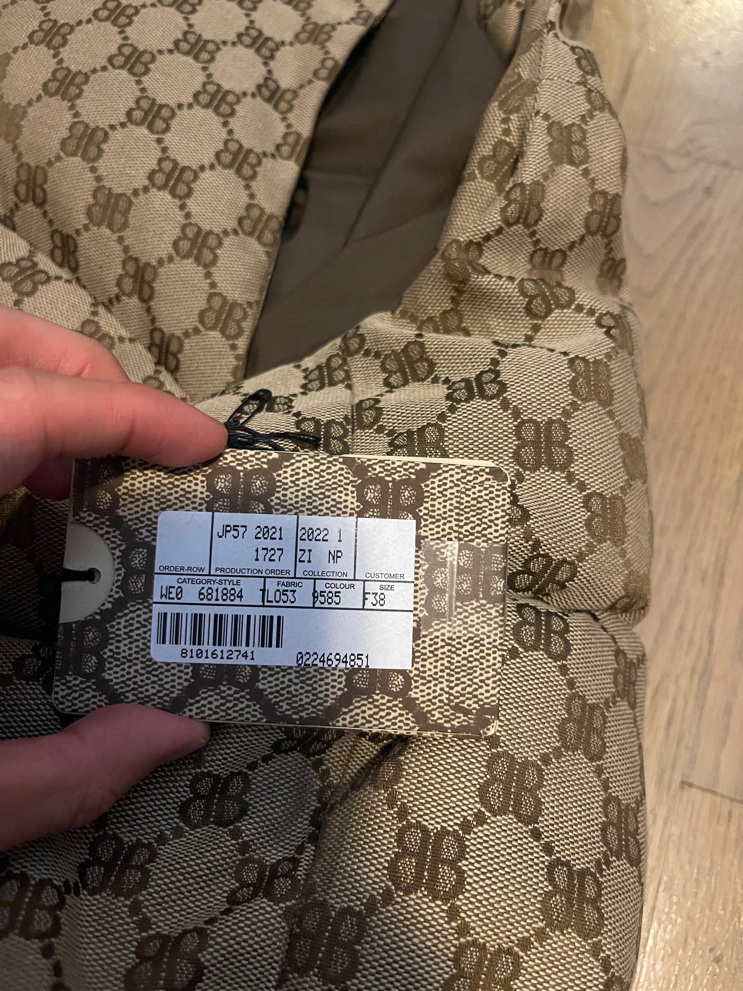 Balenciaga x Gucci c shape hacker puffer vest