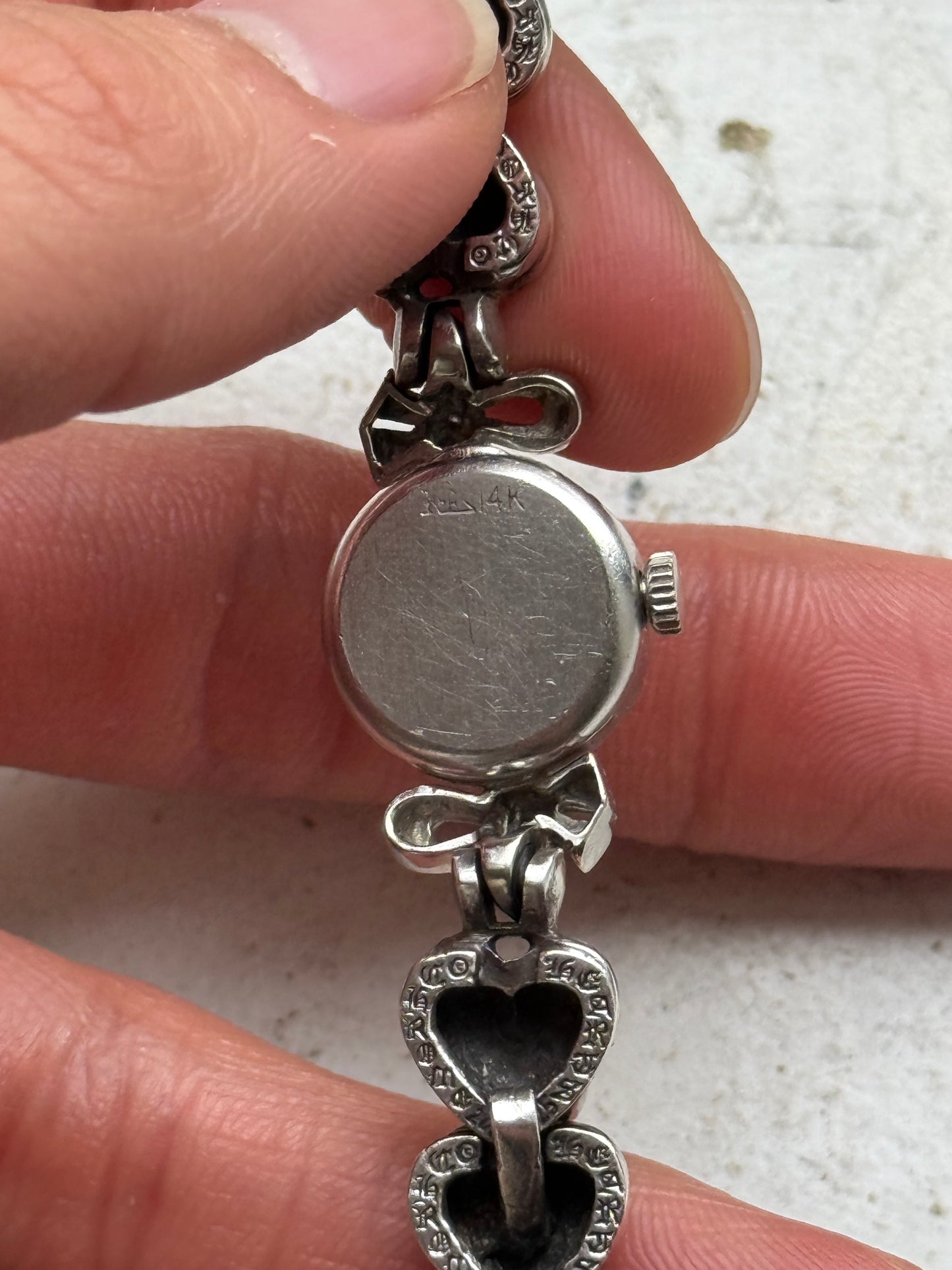 Chrome hearts custom heart motif band watch longines bracelet