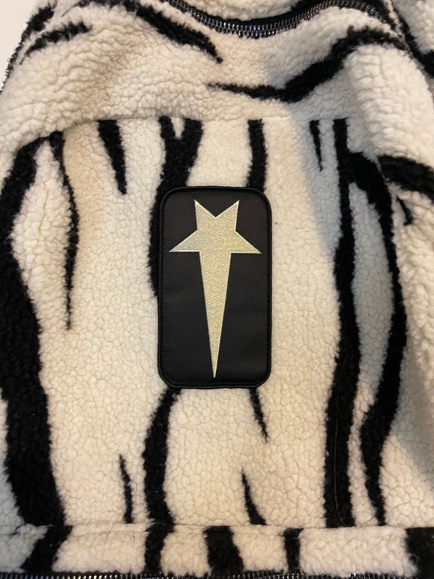 Rick Owens drkshdow oversized zebra backpack