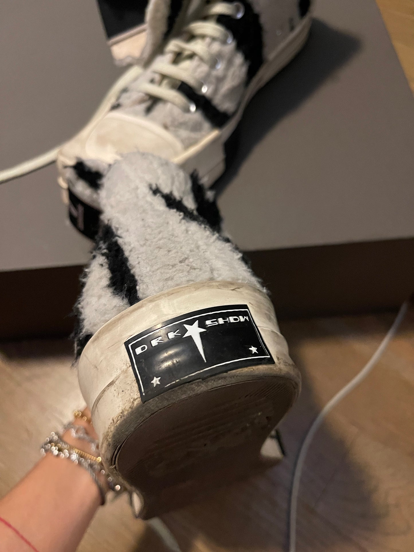 Rick Owens converse shearling weapons