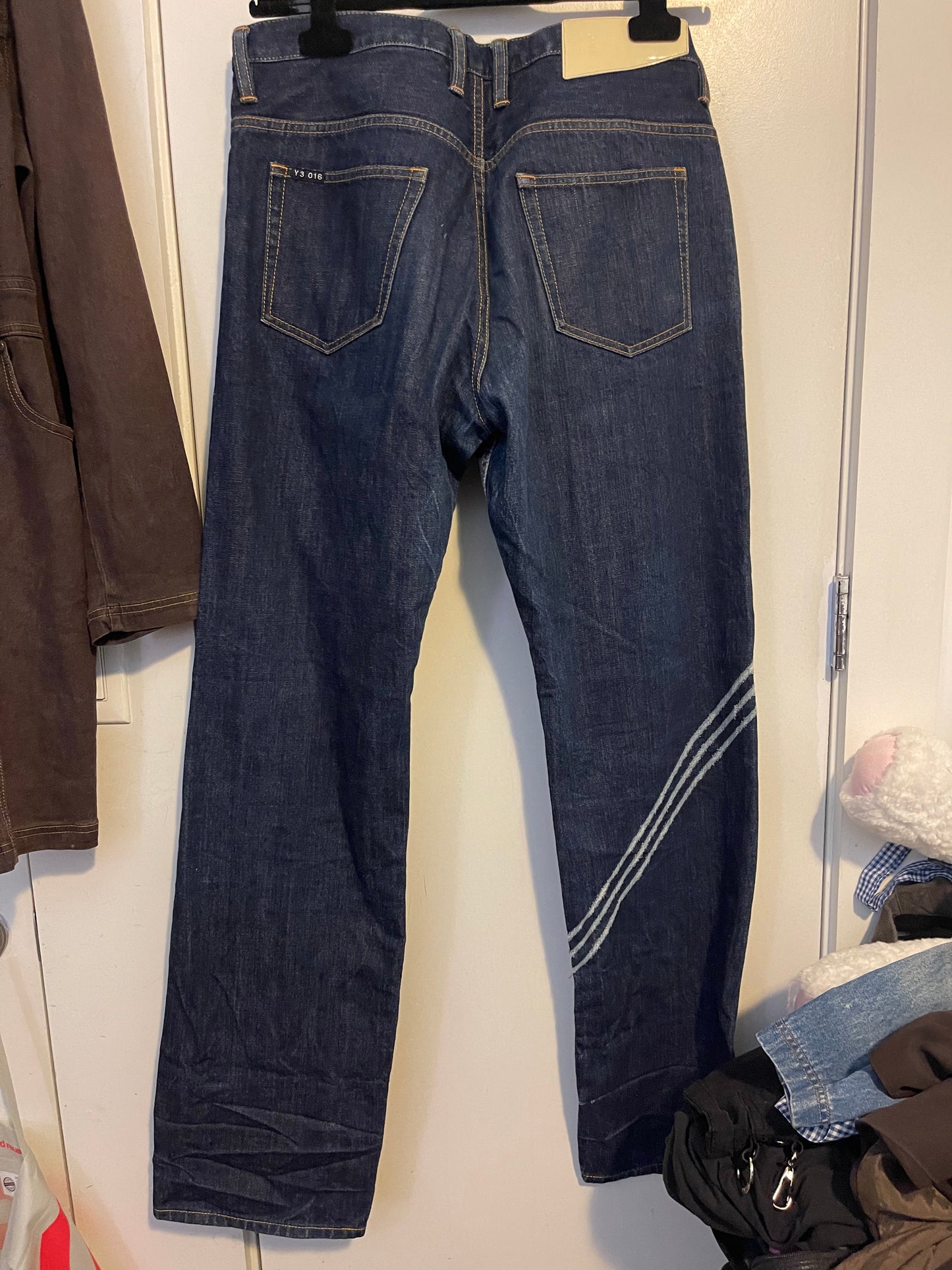 Y3 Yohji yamamoto 2008 striped denims