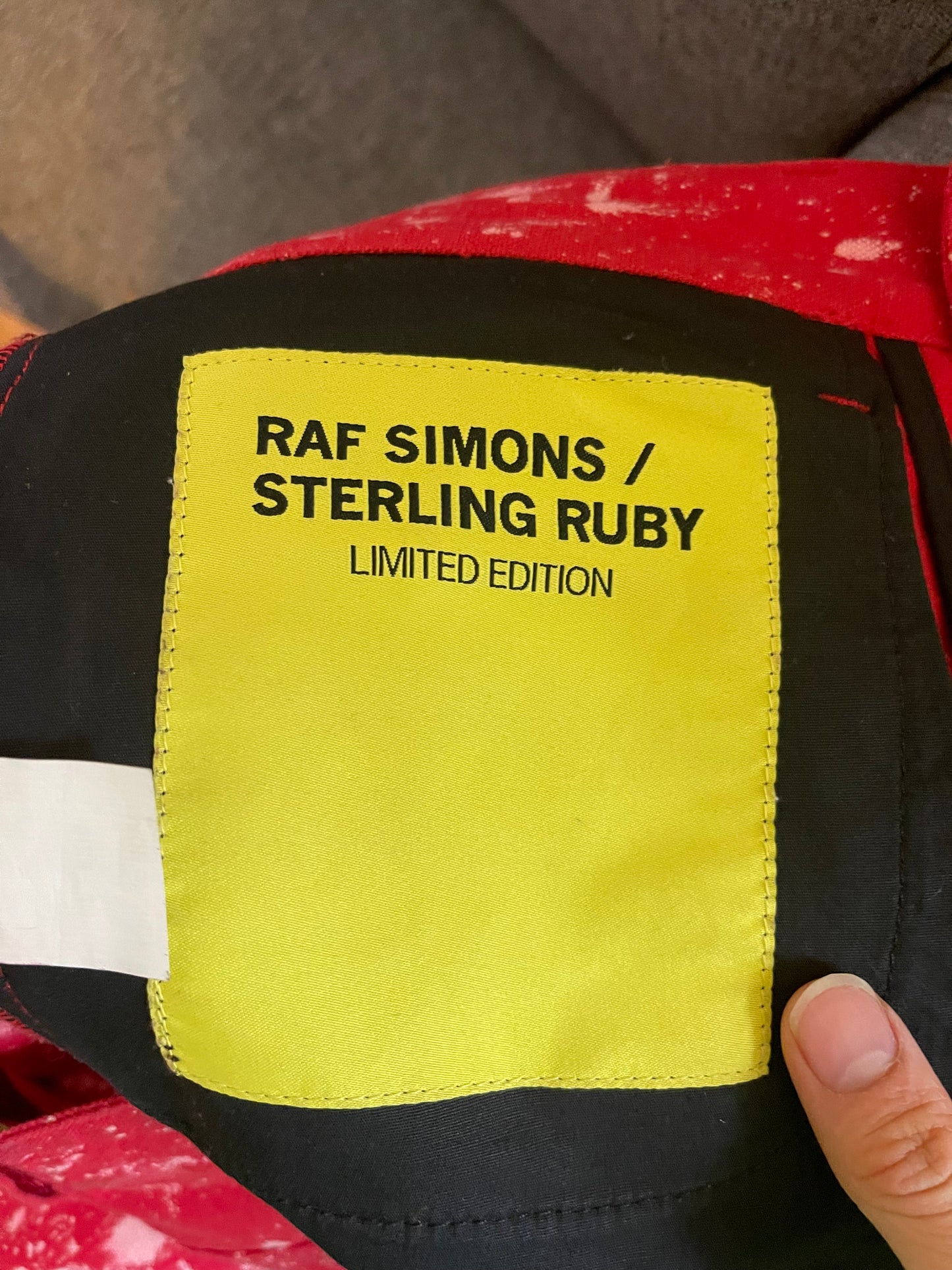 Raf Simons aw14 sterling ruby bleached pants