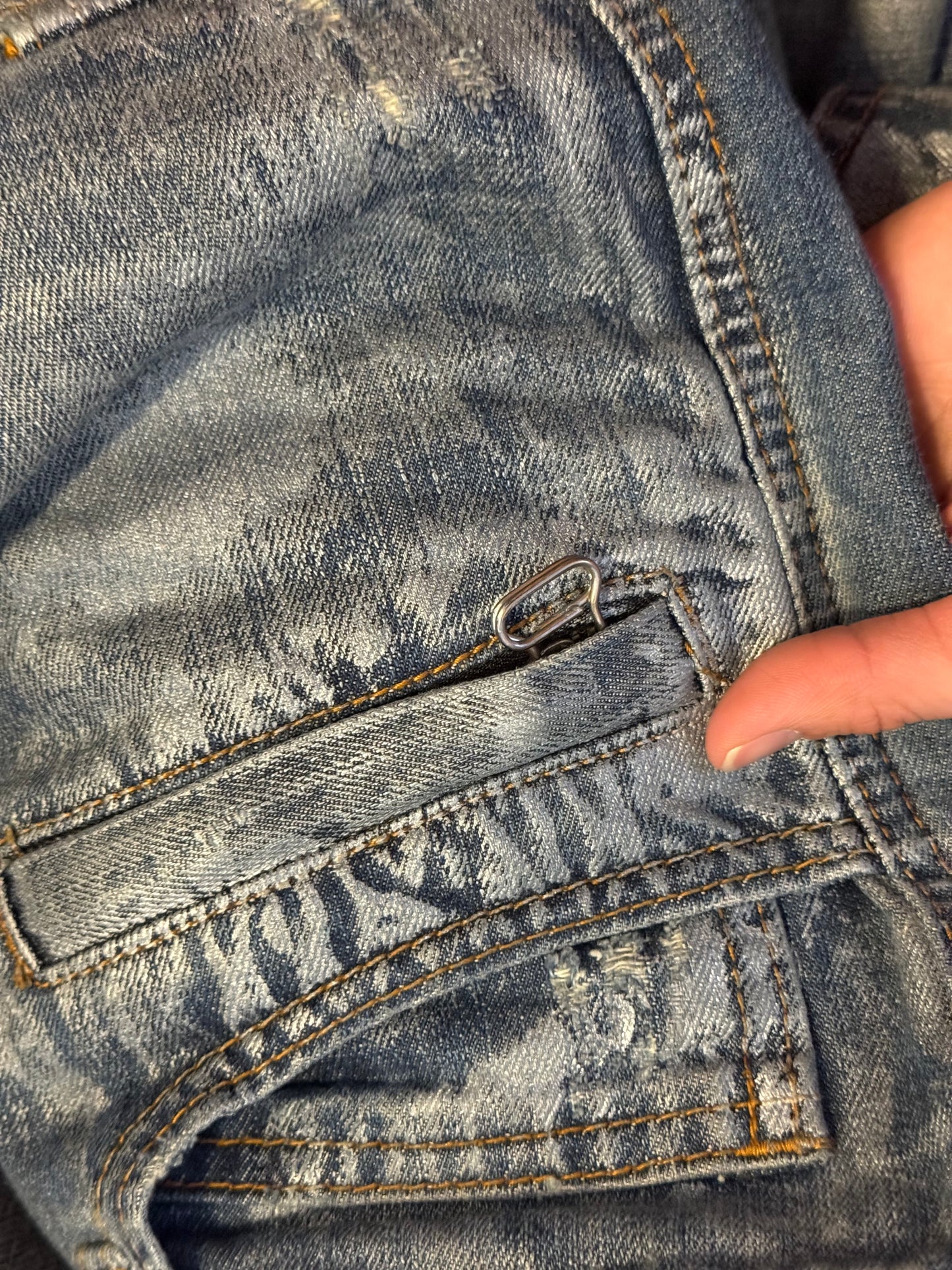 Balmain SS09 decarnin waxed cargo pants