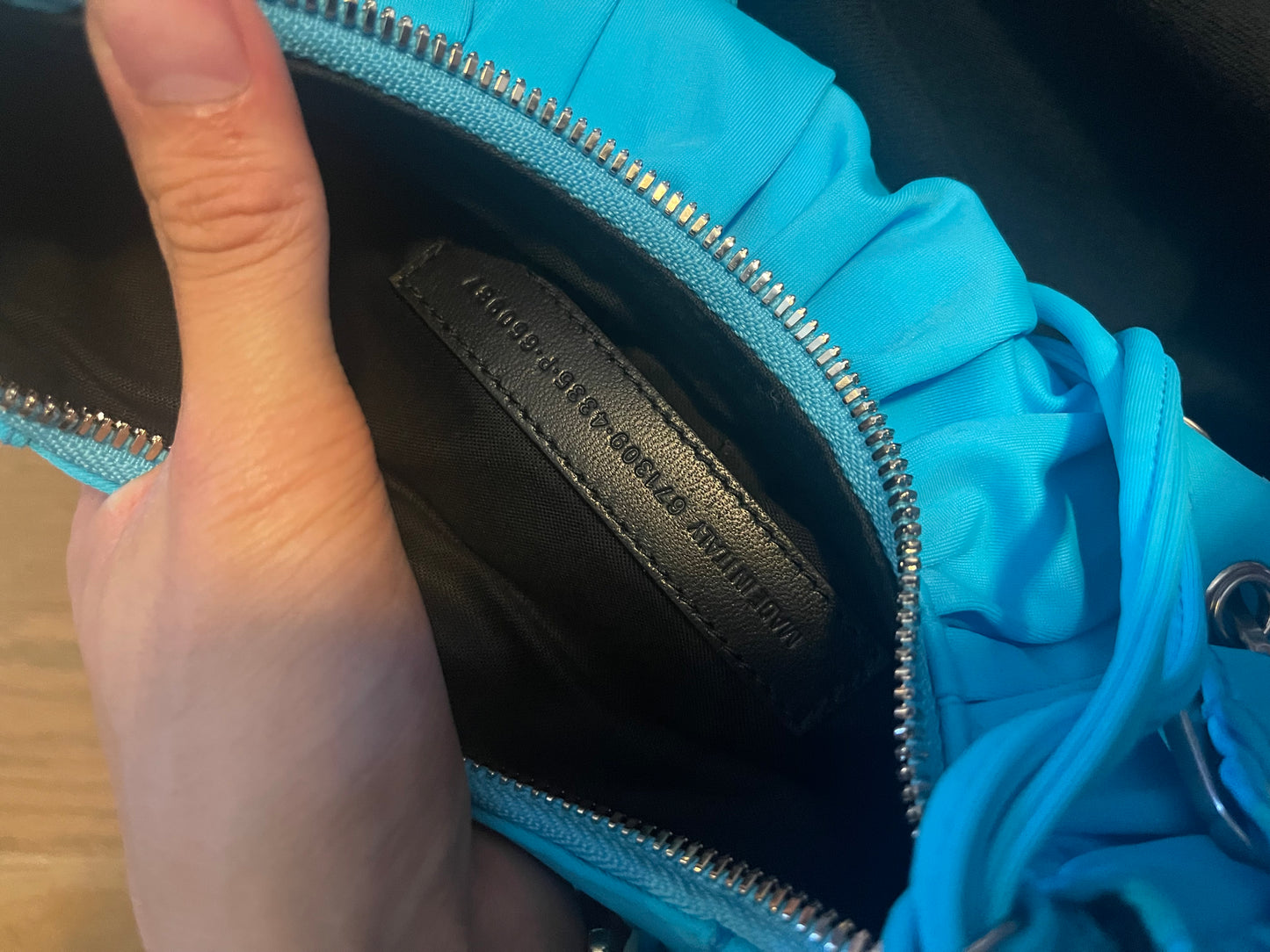 Balenciaga ruffle cagole bag