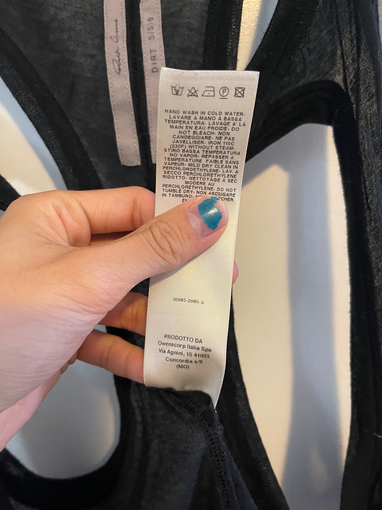 Rick Owens ss18 membrane top