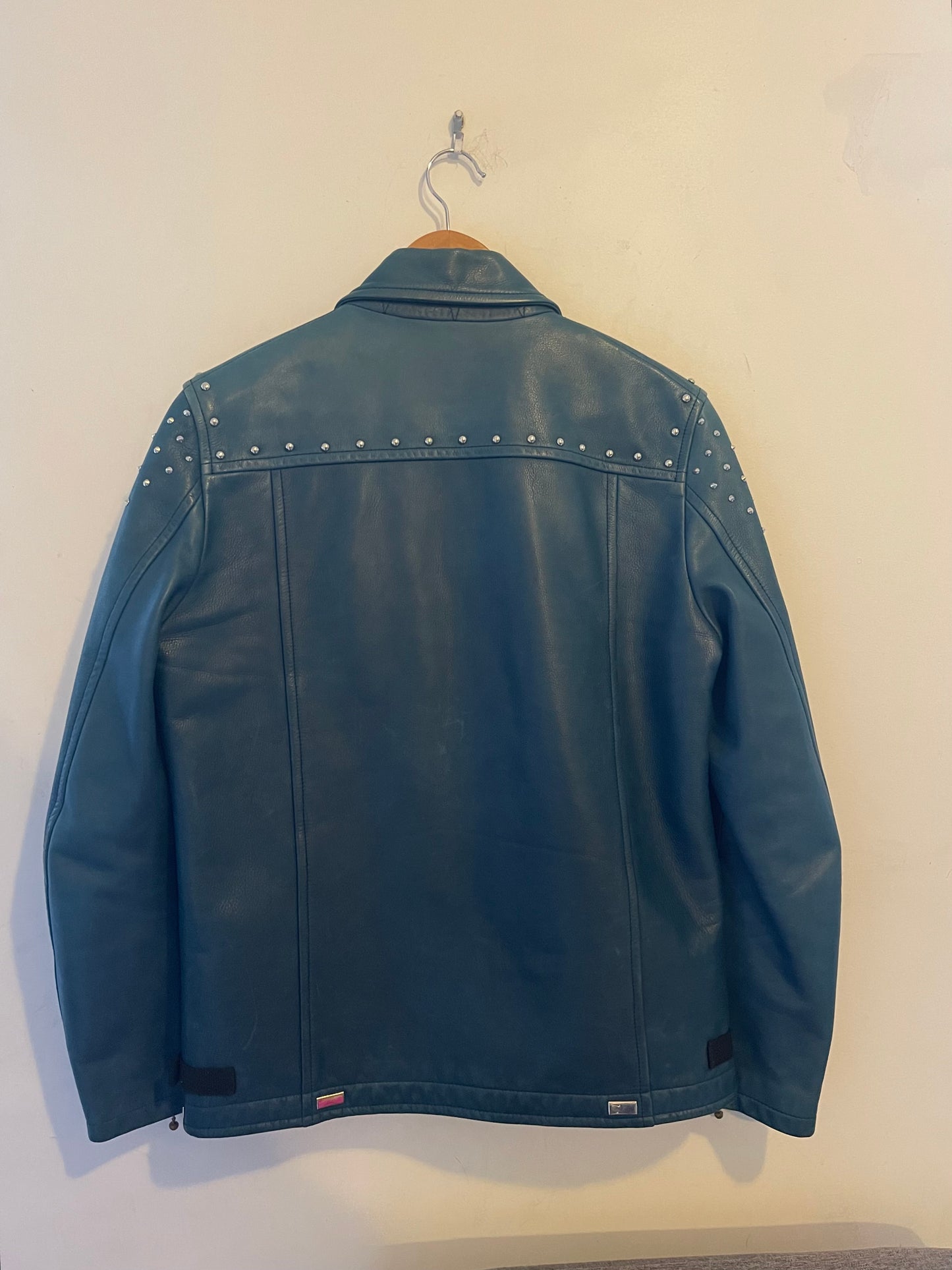 Blackmeans studded leather rider jacket