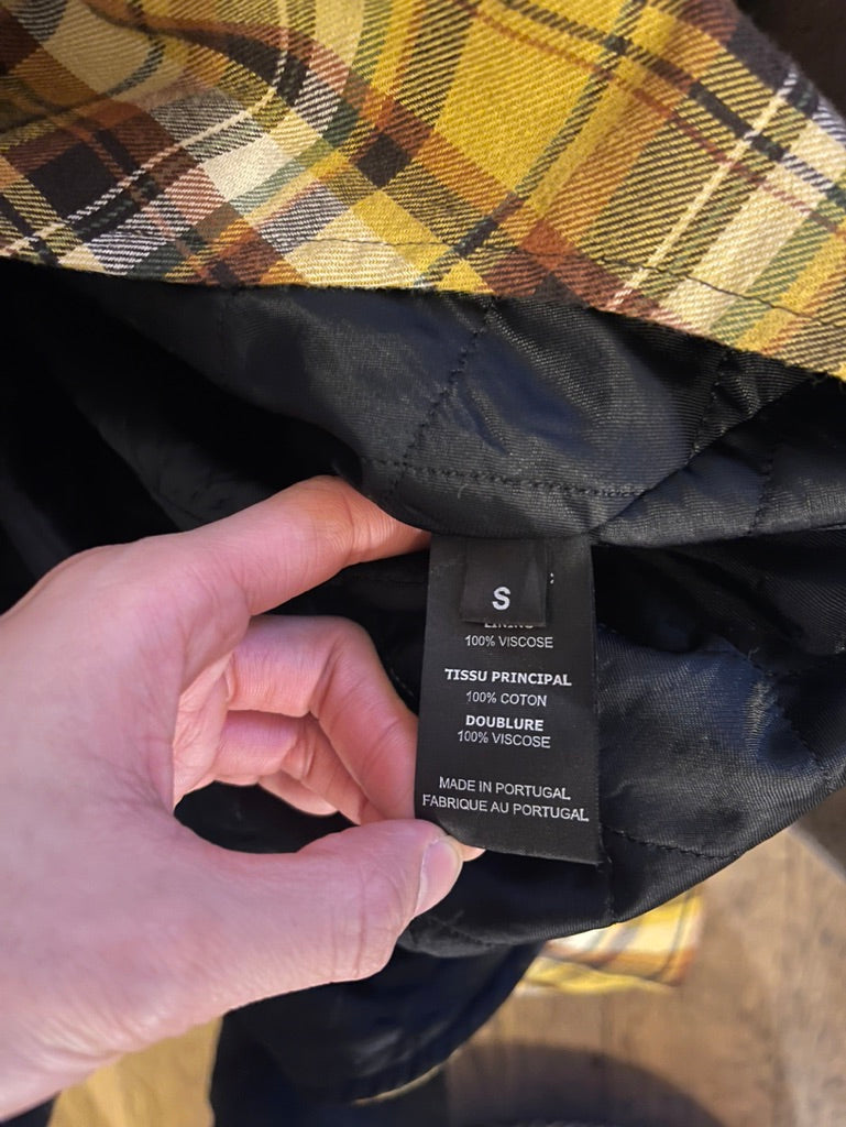 Vetements AW17 plaid football shoulder button up shirt