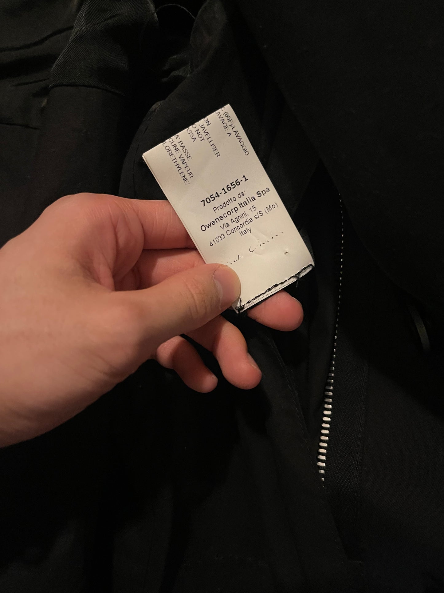 Rick Owens AW16 mastodon moleskin cropped trench coat