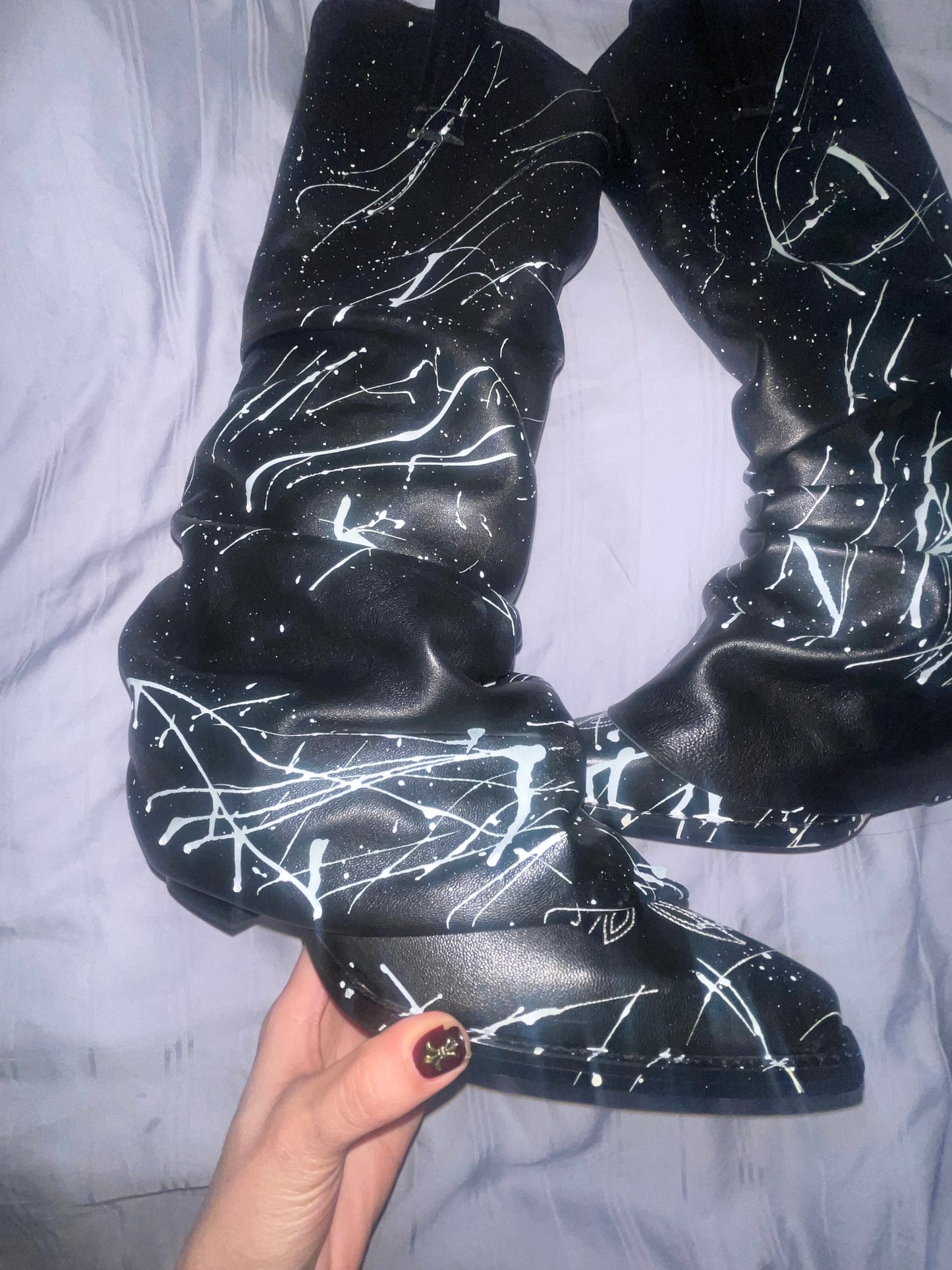 R13 sleeve cowboy boots
