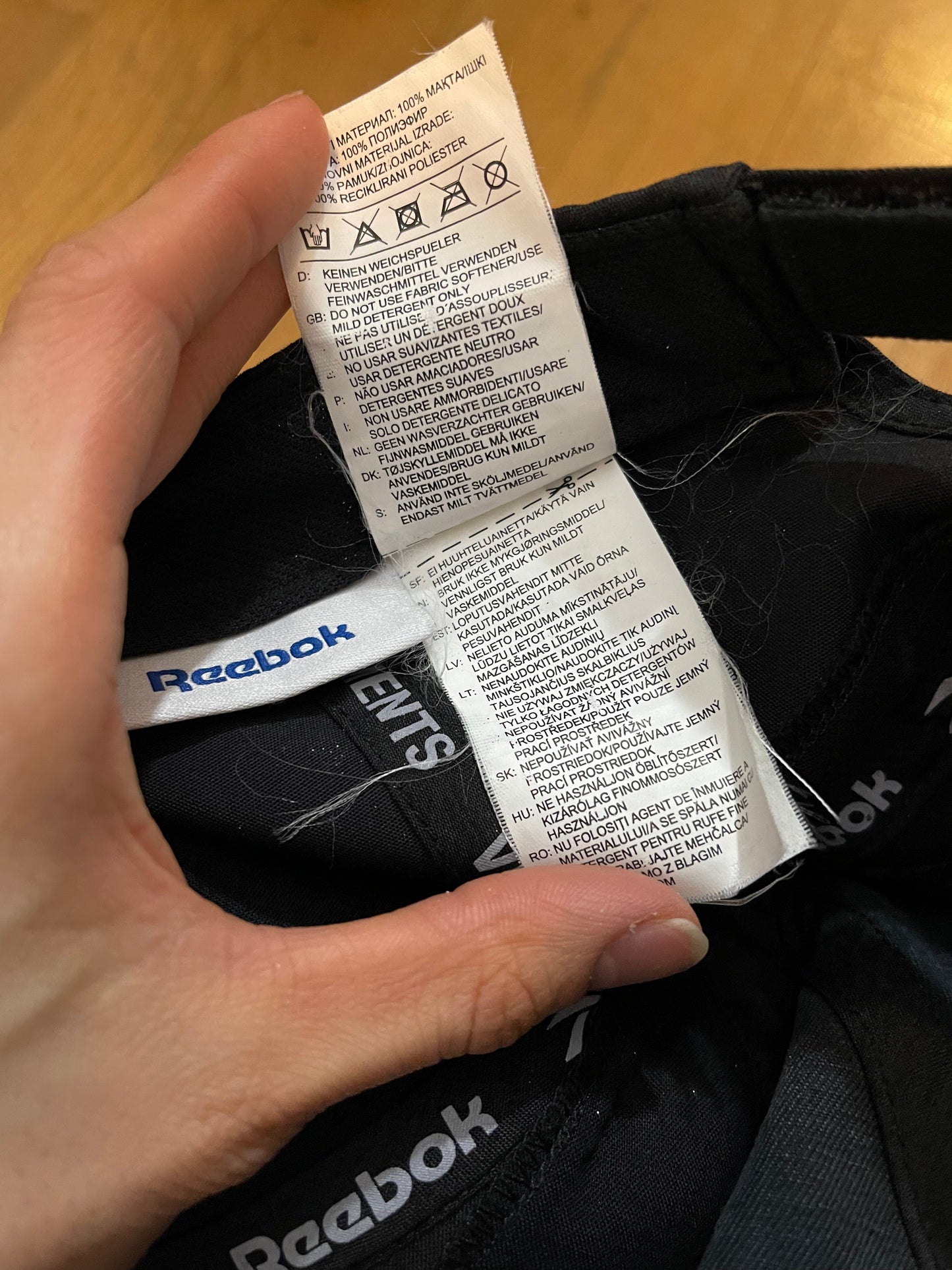 Vetements Reebok AW17 reconstructed hat