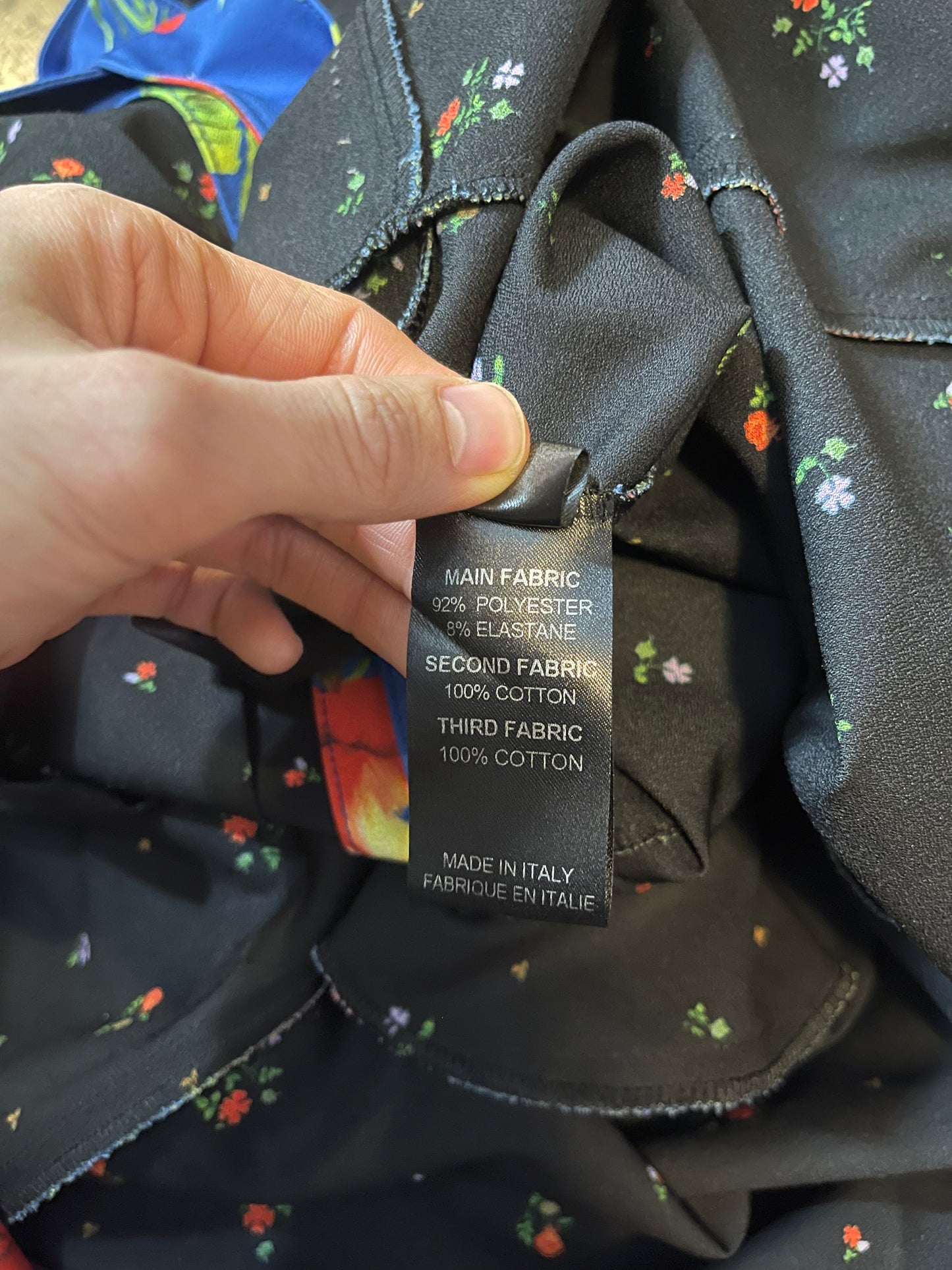 Vetements aw19 floral anarchy hoodie dress