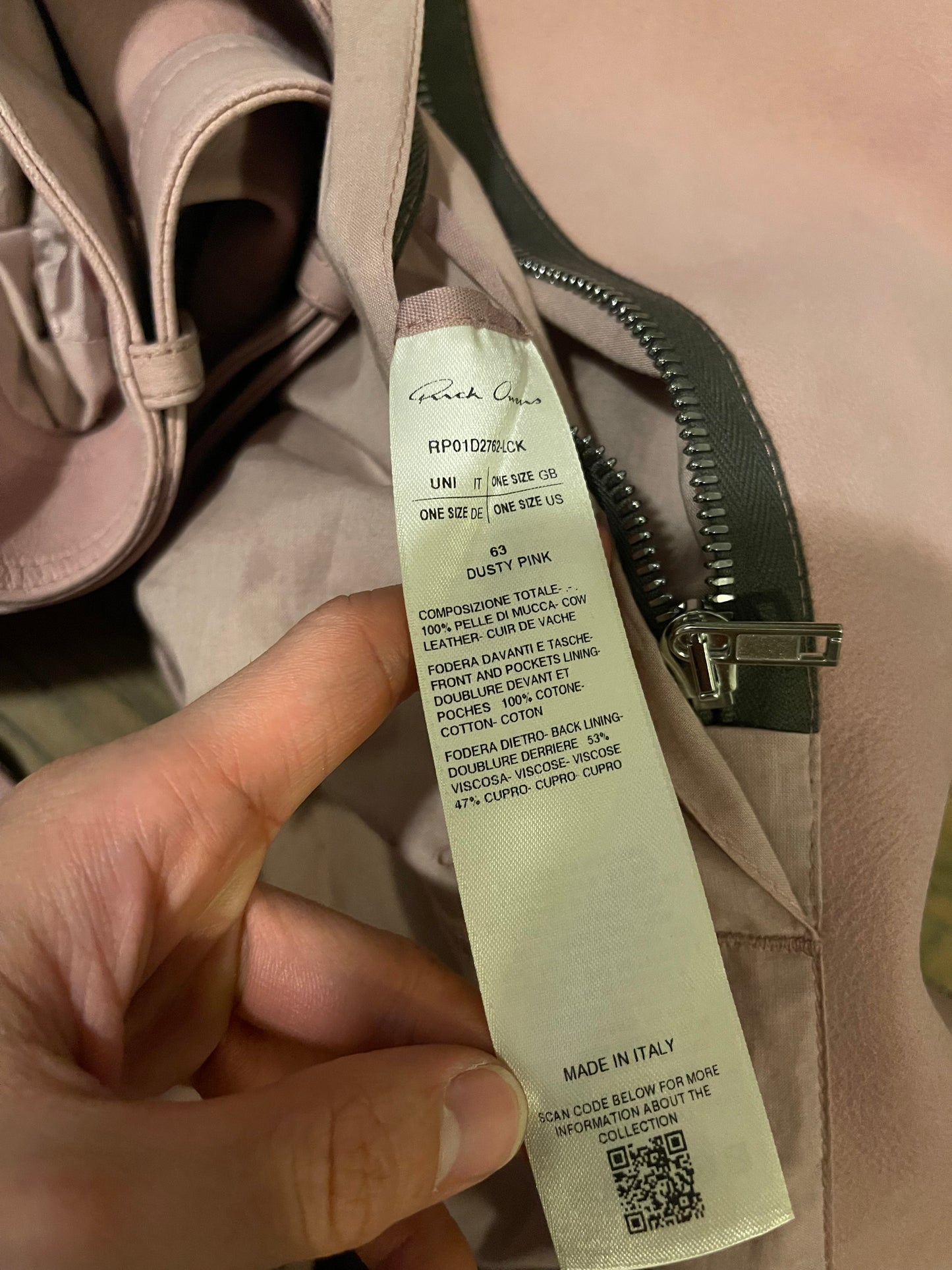 Rick Owens SS24 lido jumbo Tatlin dust pink vest