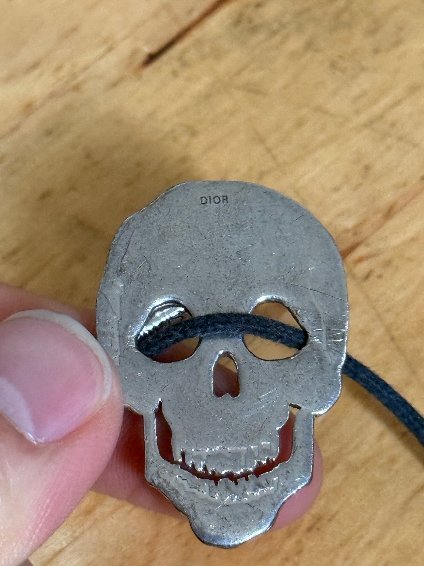 Dior Homme SS04 sterling silver skull bracelet
