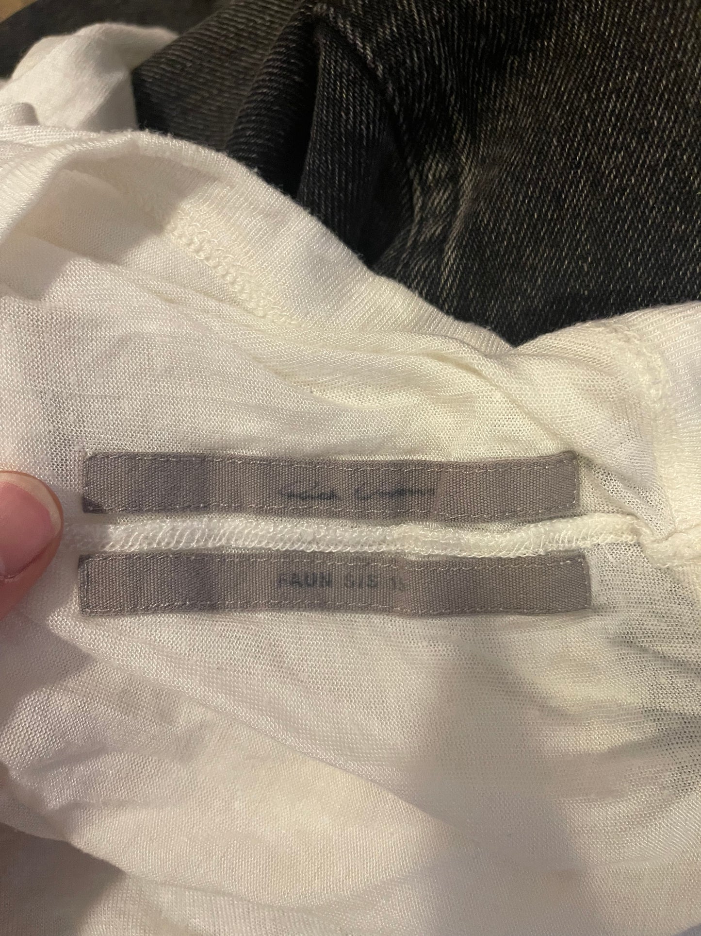 Rick Owens faun SS15 elongated sheer shirt