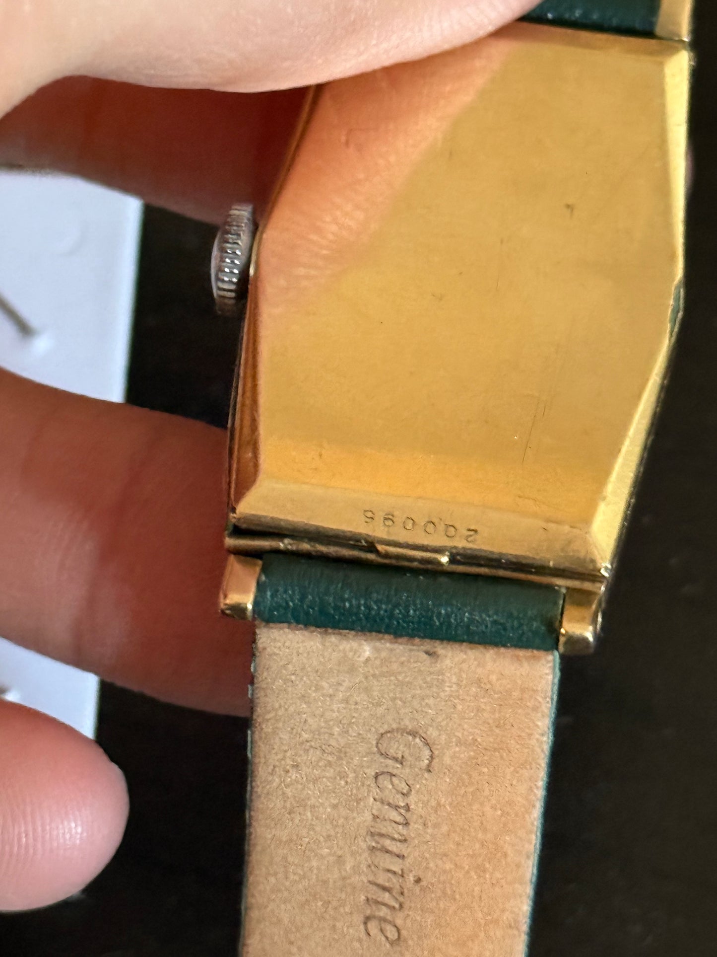 Bulova 1932 jump hour tank watch gold plated