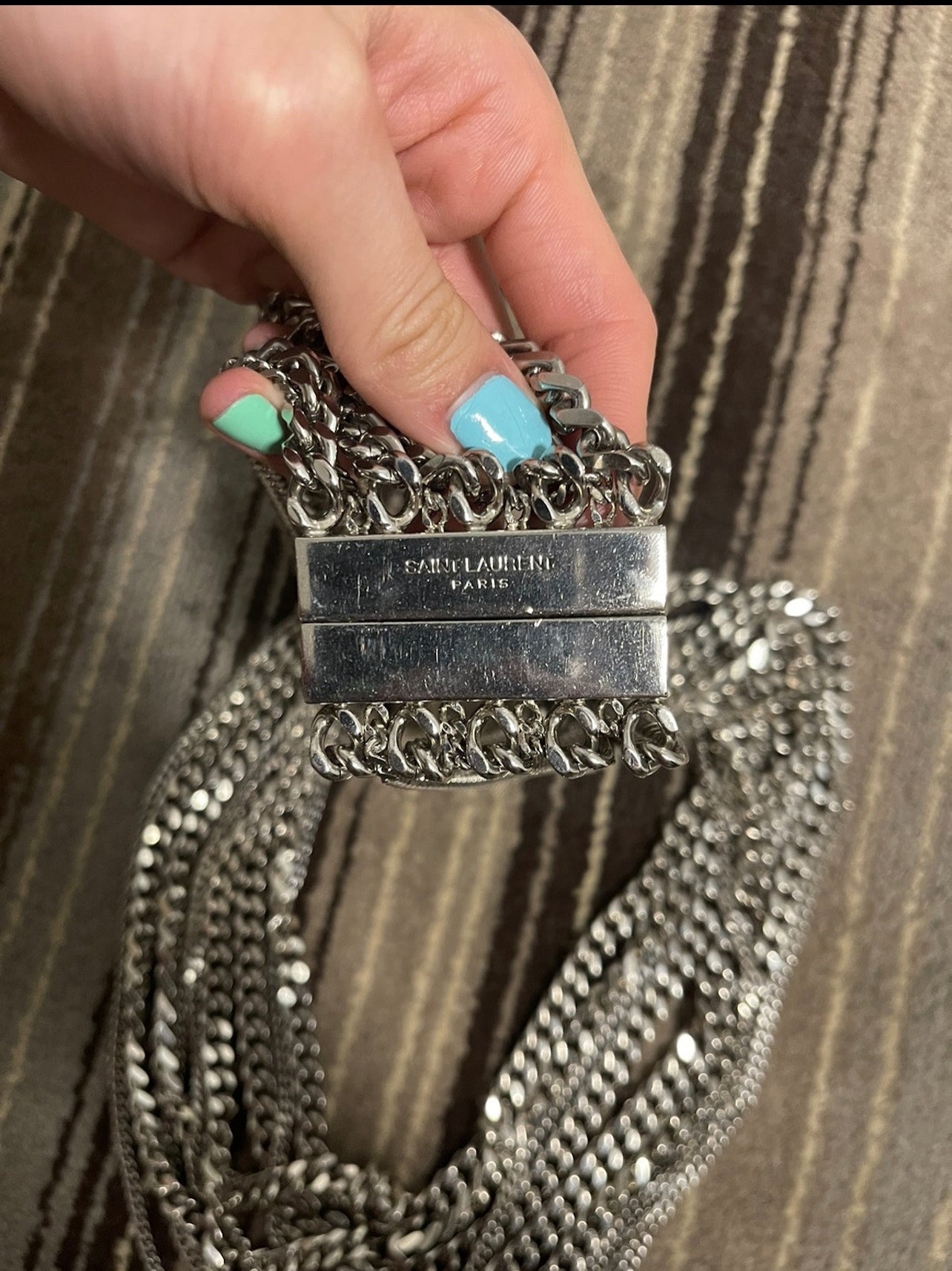 Saint Laurent SS13 multi chain belt