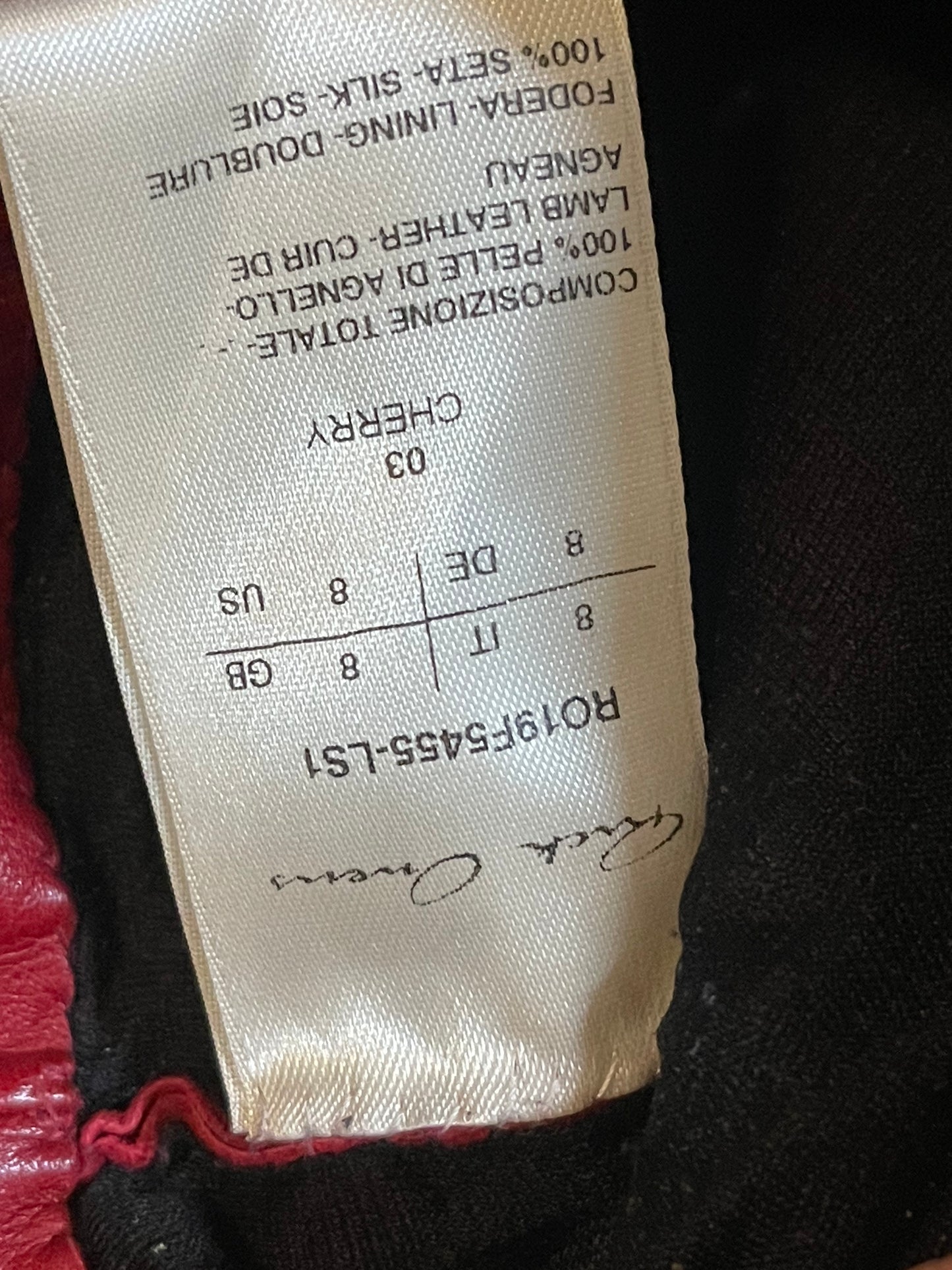 Rick Owens AW19 Larry Cardinal cargo gloves