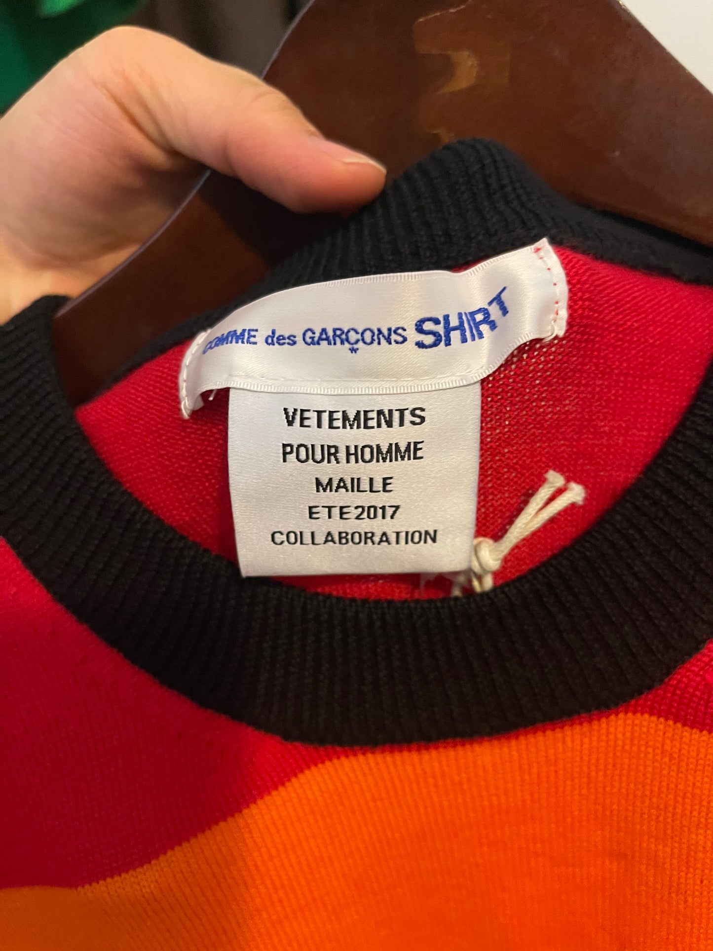 Vetements AW17 Comme des garçons pride long sleeve
