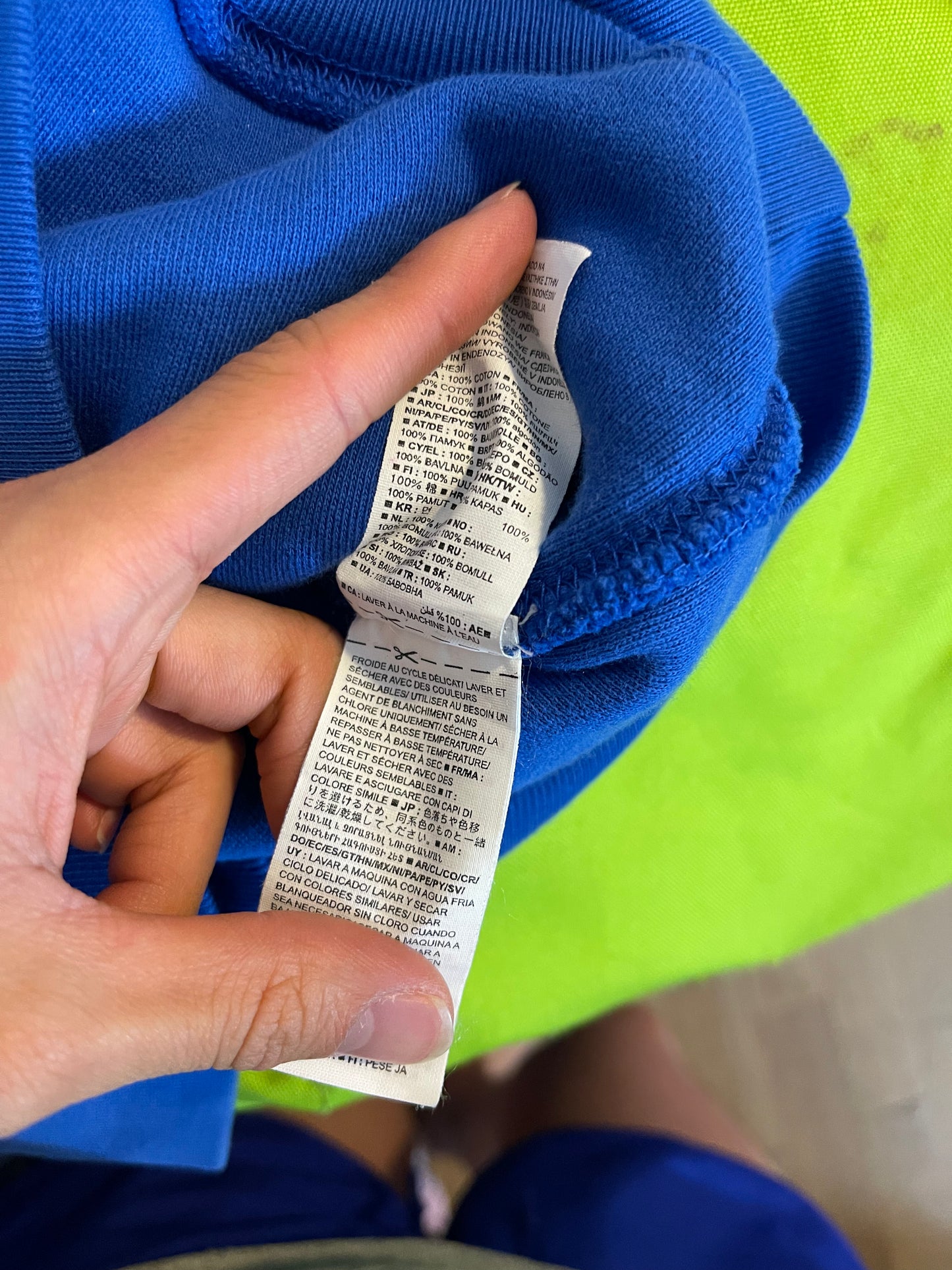 Yeezy gap cropped blue hoodie