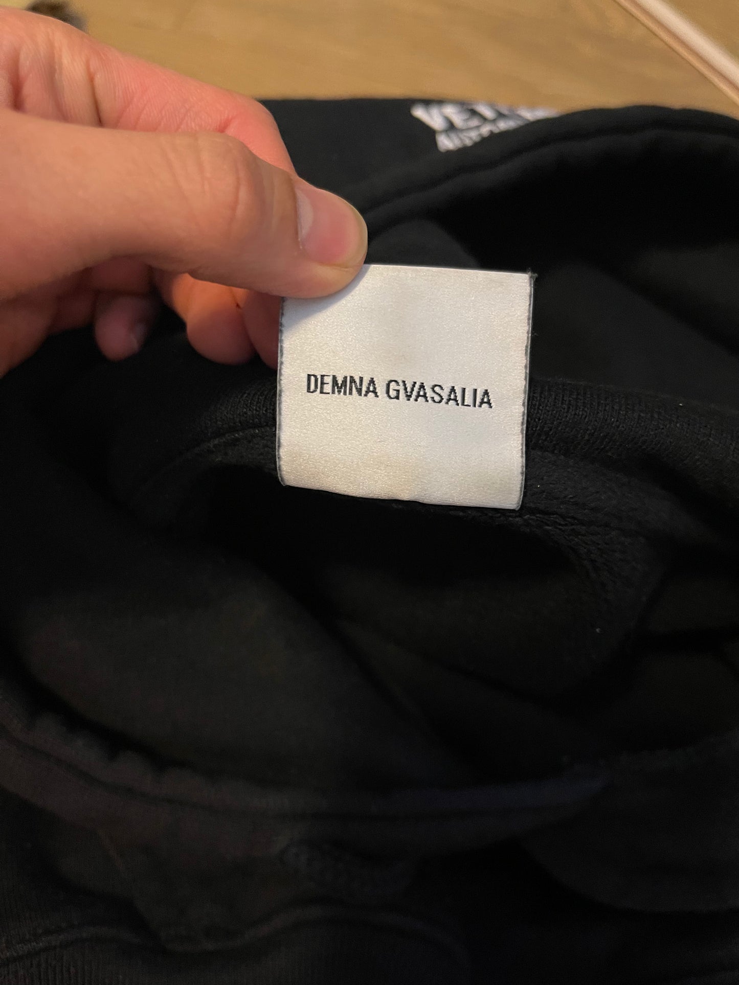 Vetements homme AW17 total fucking darkness hoodie