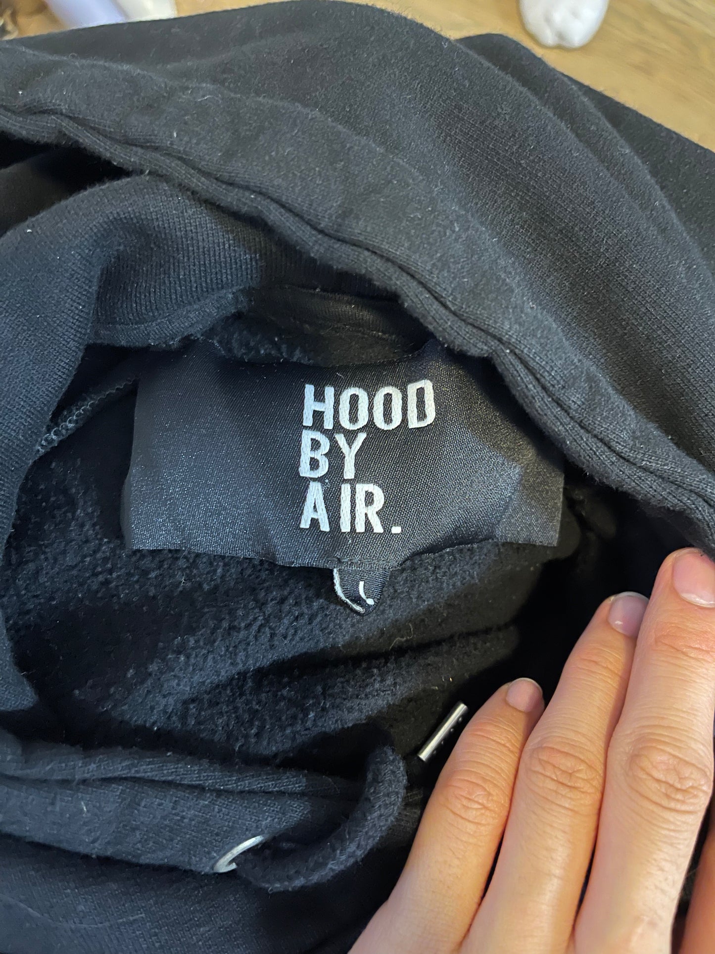 Hood by air double crew hoodie