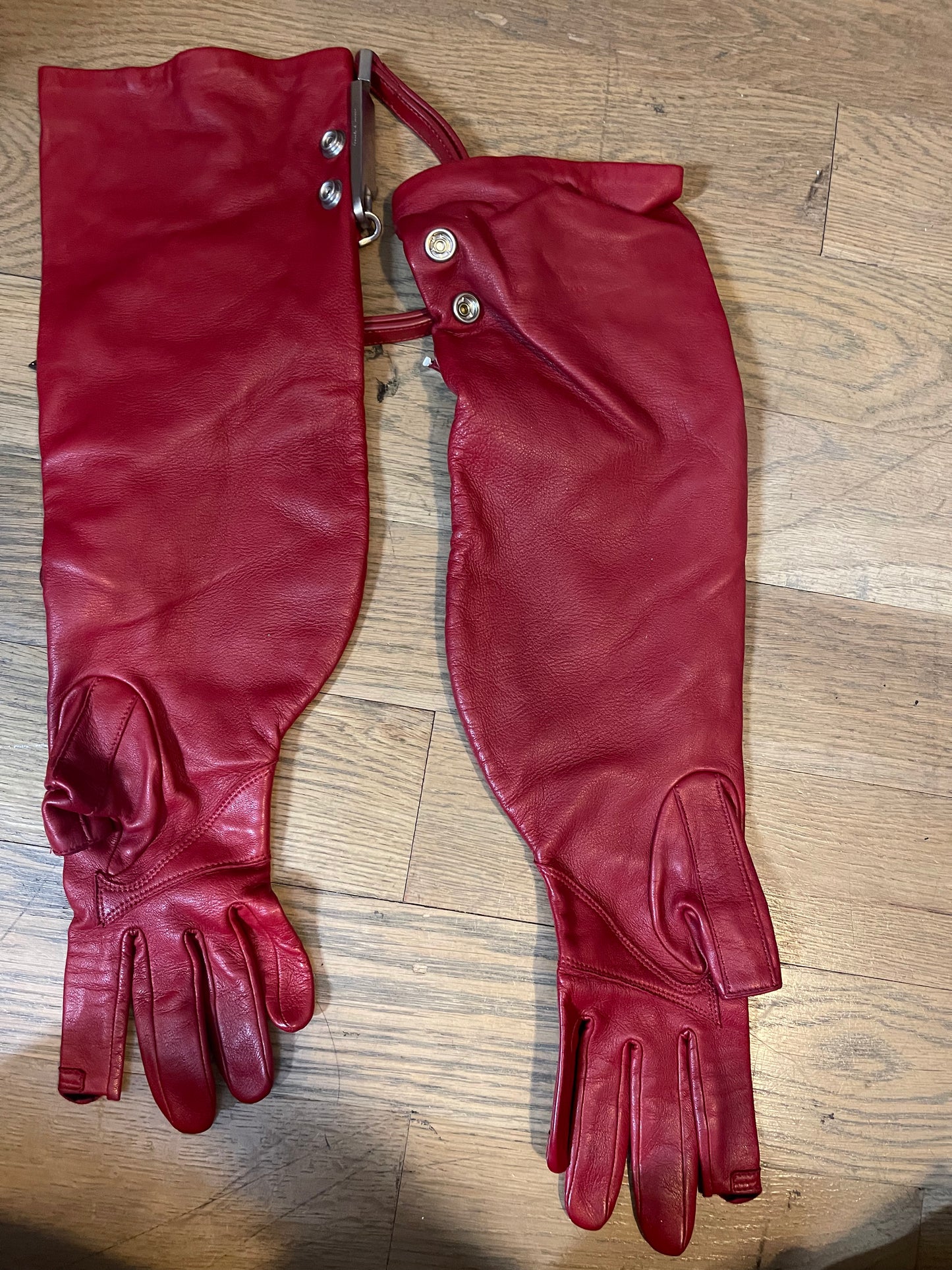 Rick Owens AW19 Larry Cardinal cargo gloves
