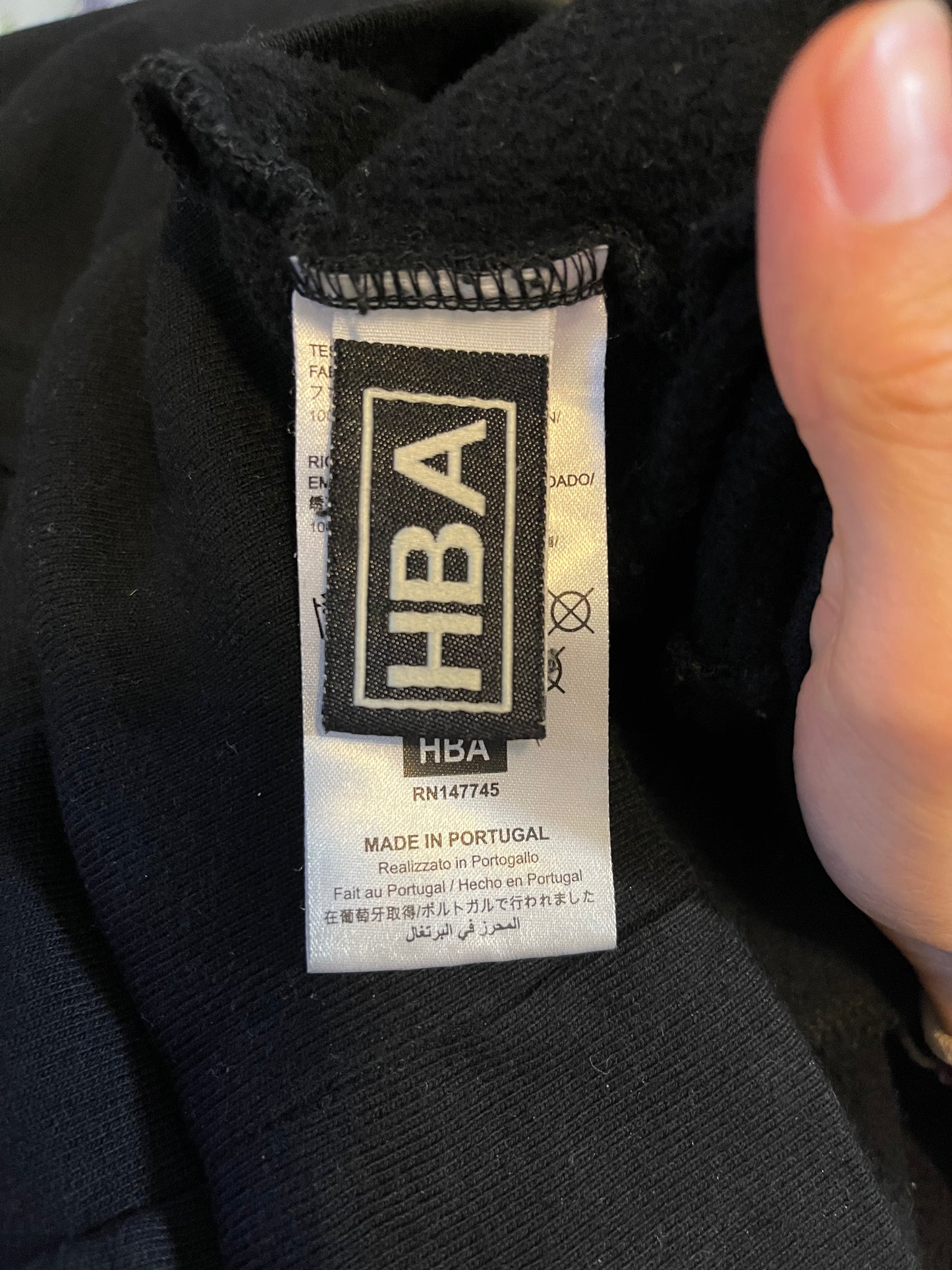 Hood by air double crew hoodie