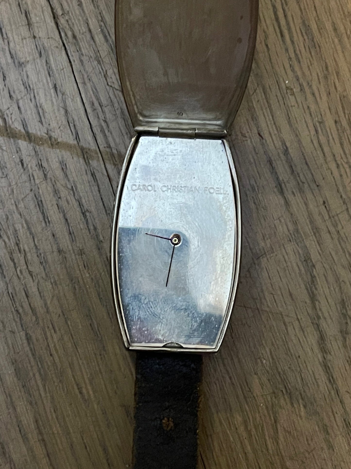 Carol Christian Poell Minimalist silver watch