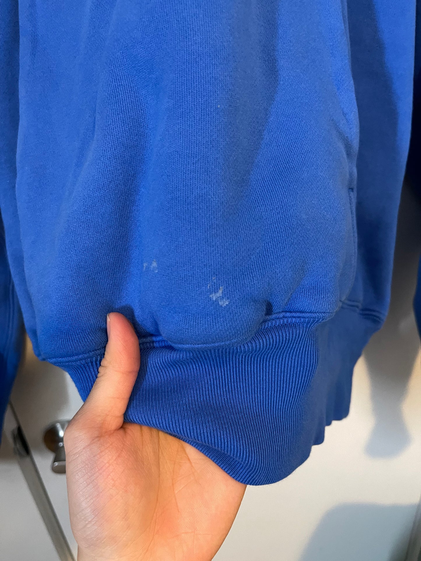 Yeezy gap cropped blue hoodie