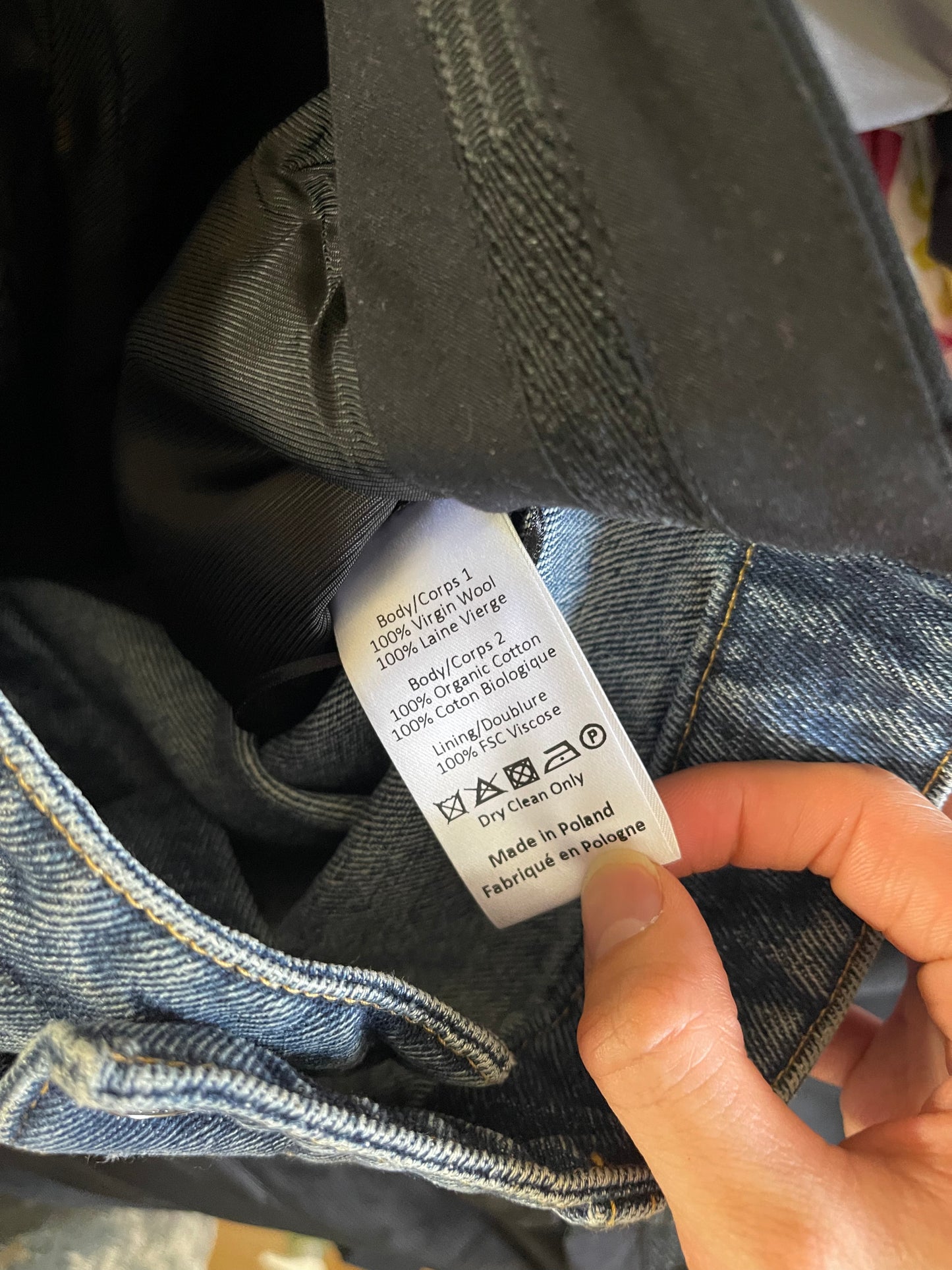 Y project double trouser denim hybrid pants