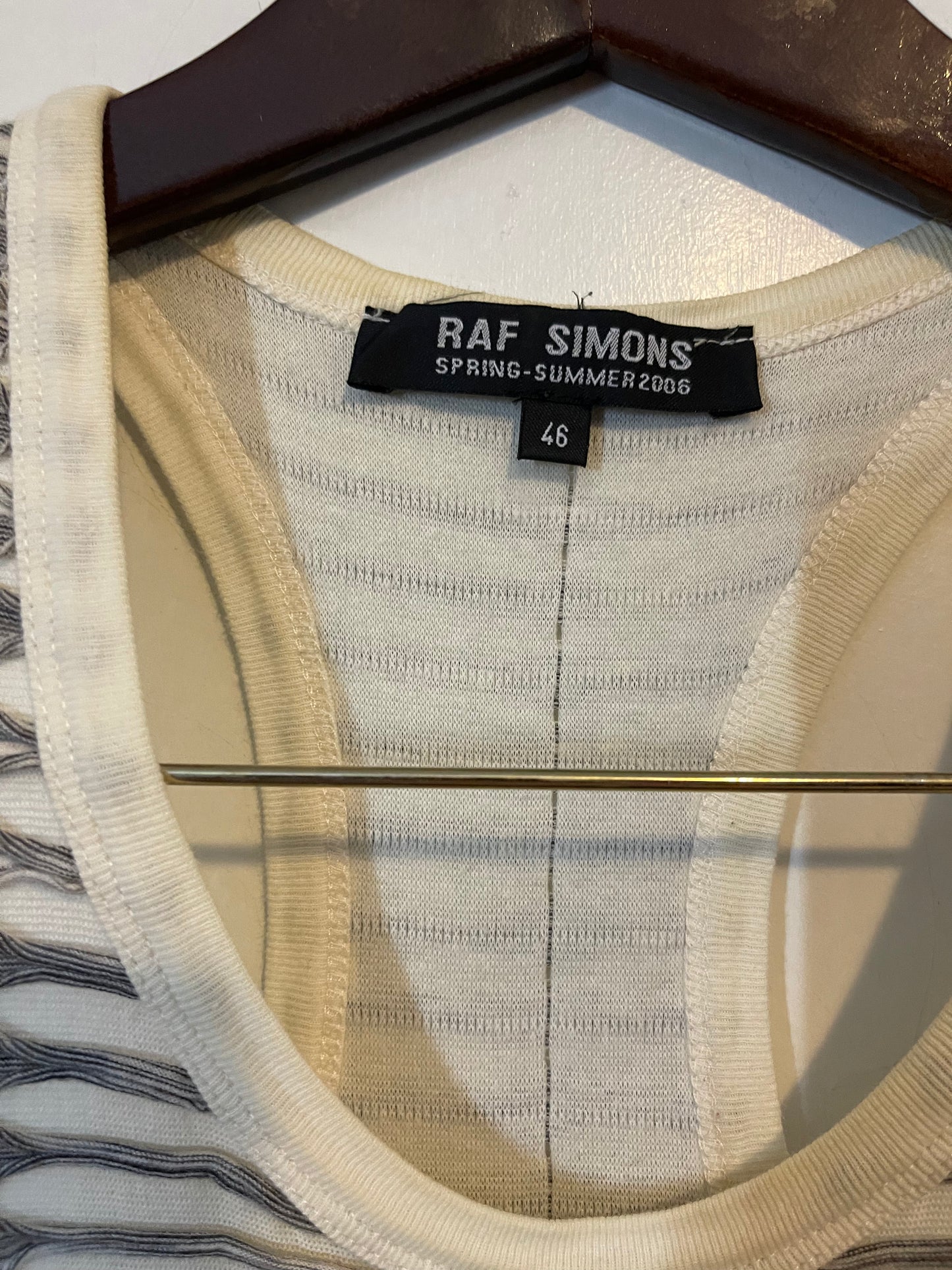 Raf Simons SS06 exoskeleton tank top